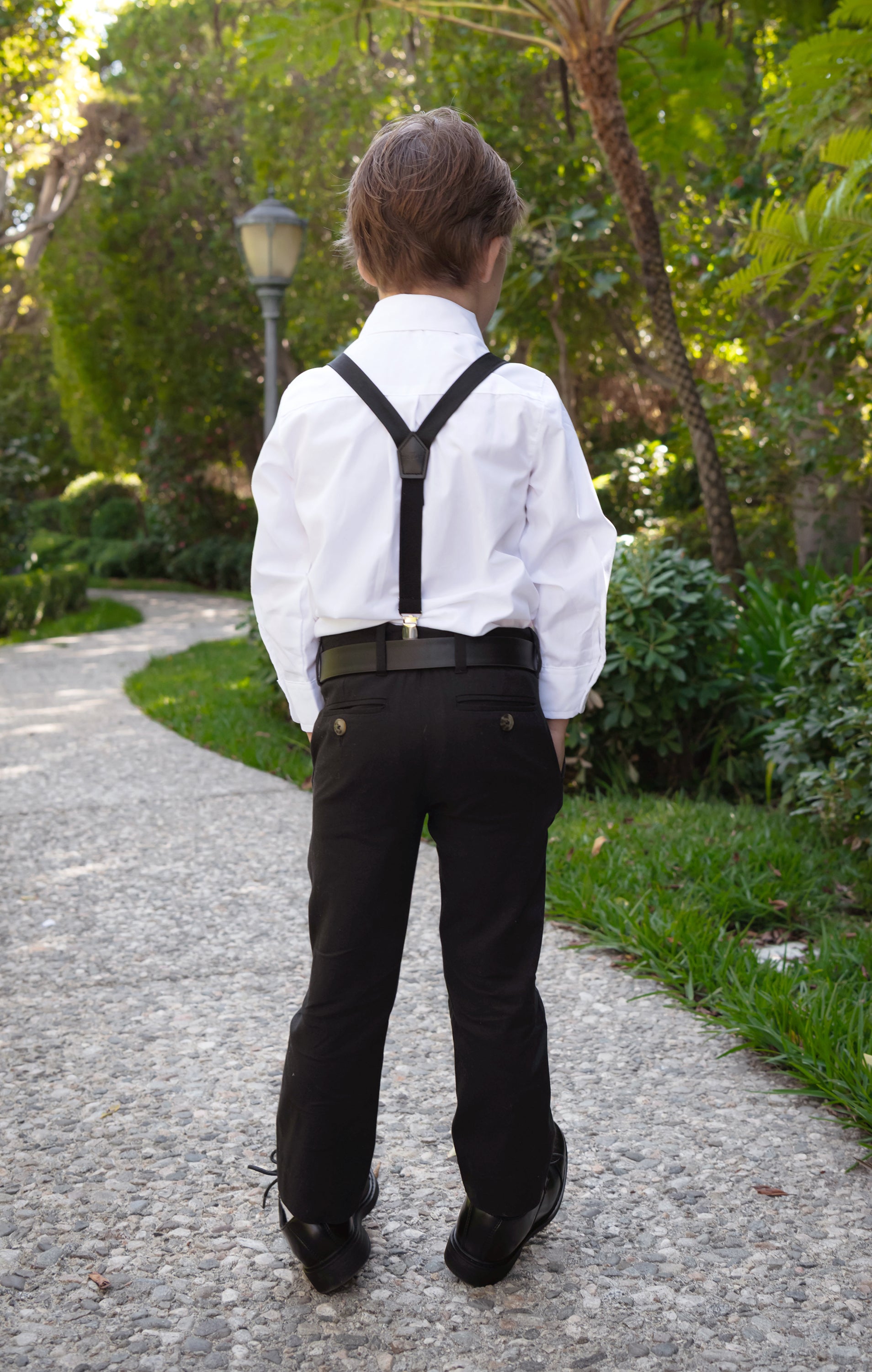 Black Suspenders for Boys by Benjamin – Classic Formal Wear