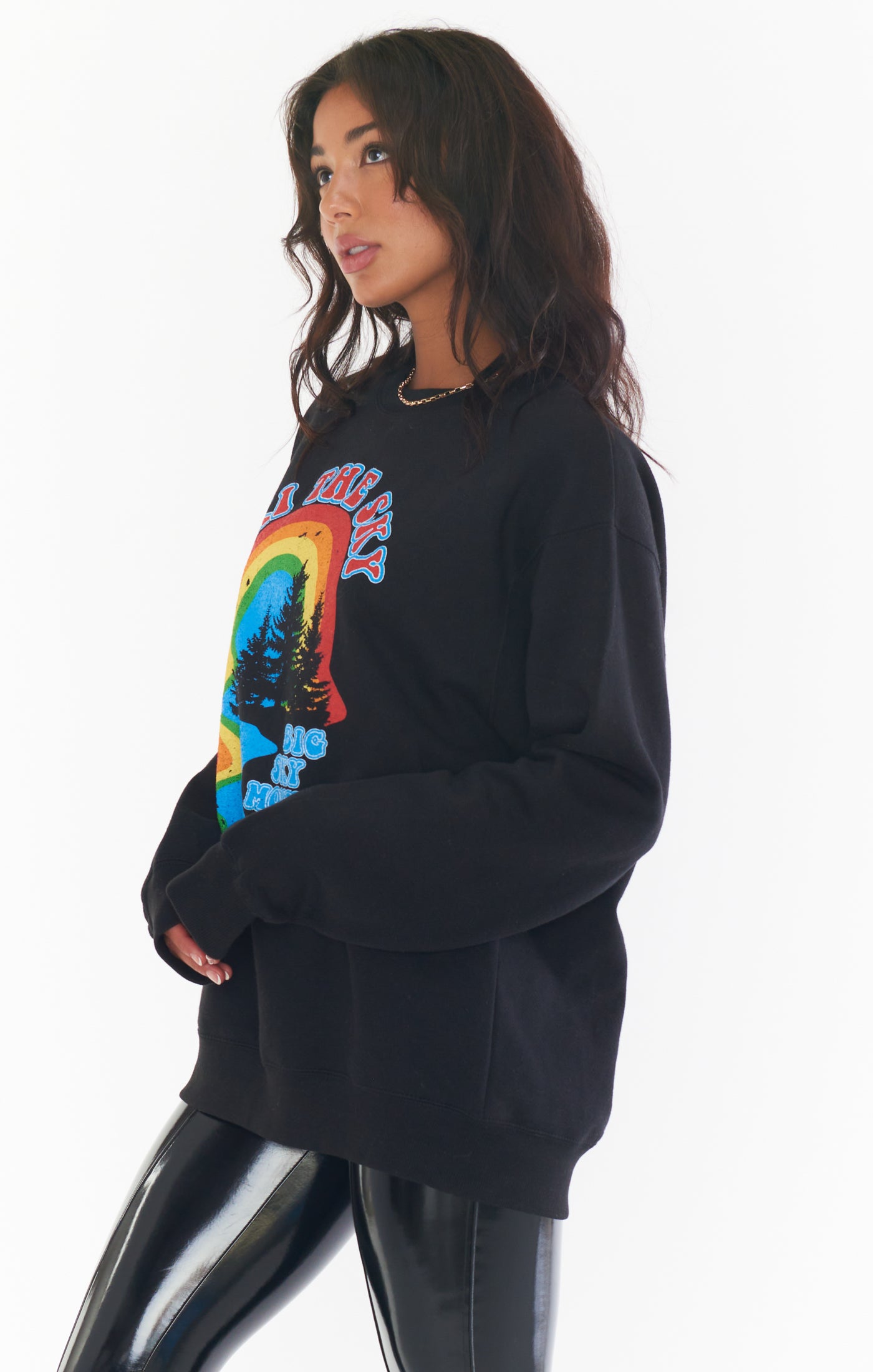 Stanley Ski The Sky Graphic Oversized Crewneck Sweatshirt