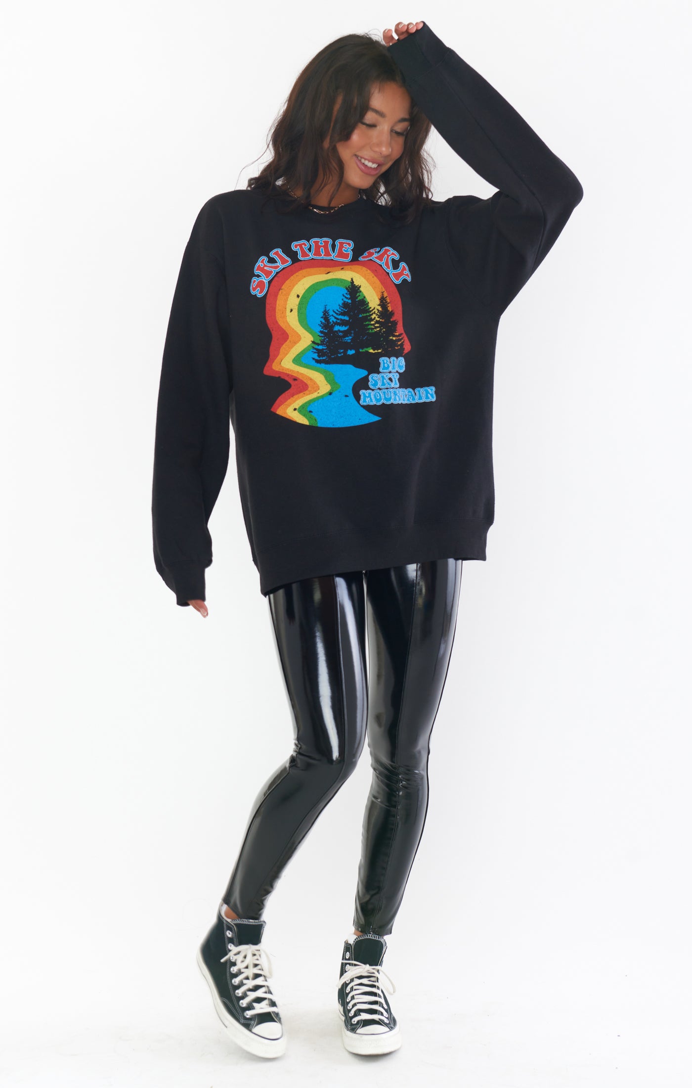 Stanley Ski The Sky Graphic Oversized Crewneck Sweatshirt