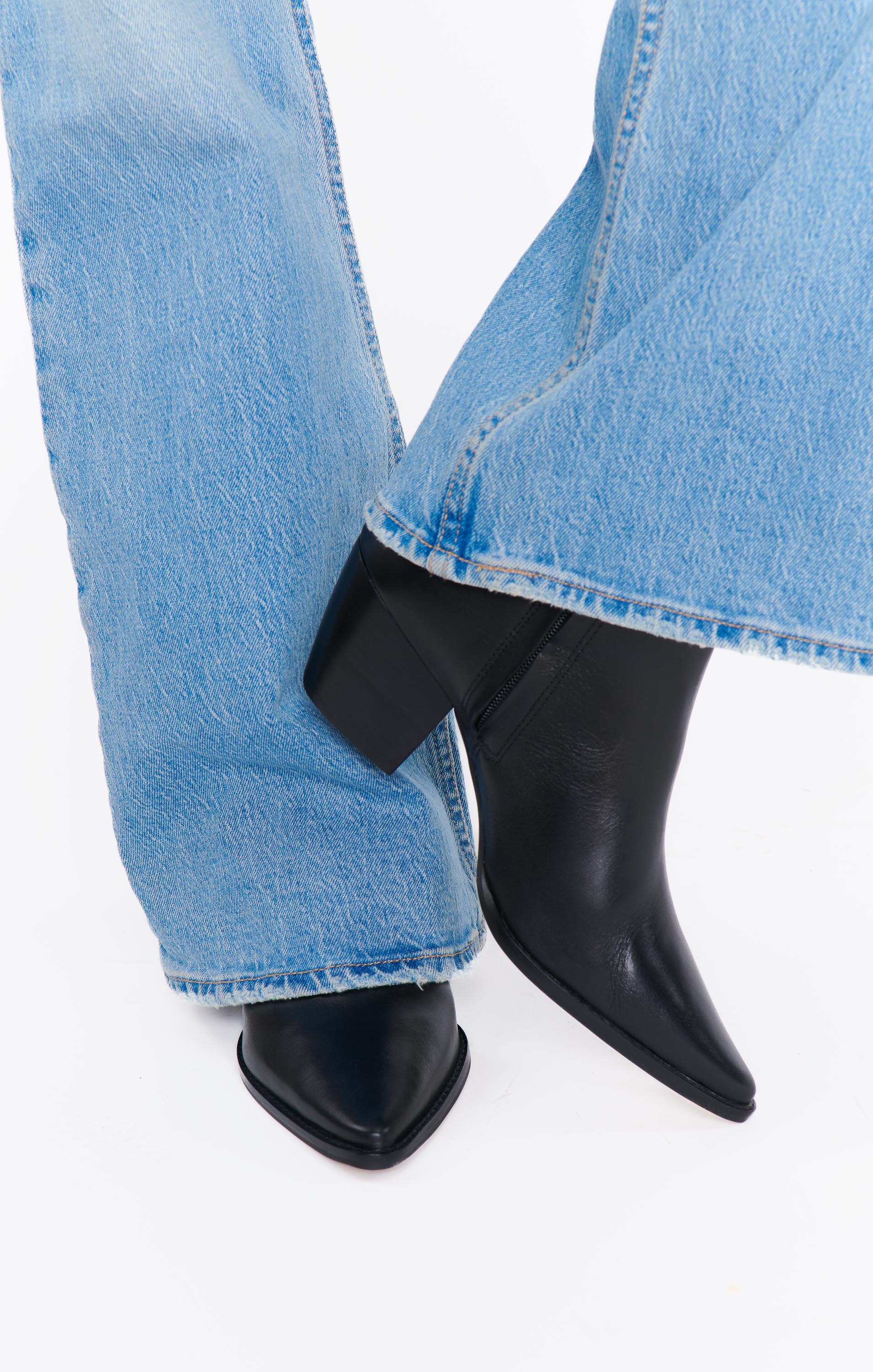 Matisse Caty Mid-Calf Leather Boots in Black