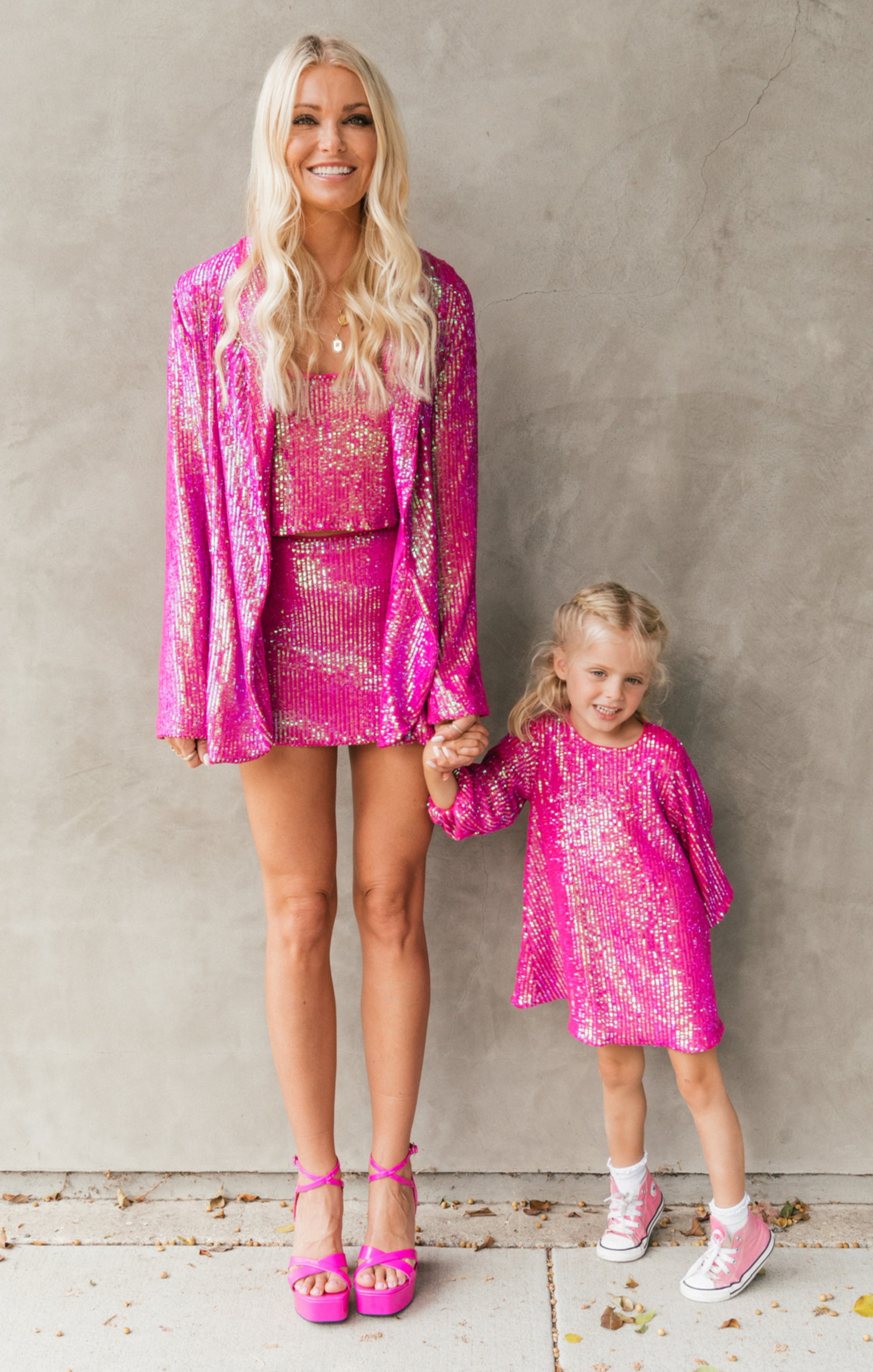 Pink Sequin Dance Blazer for Women - Disco Party Wear