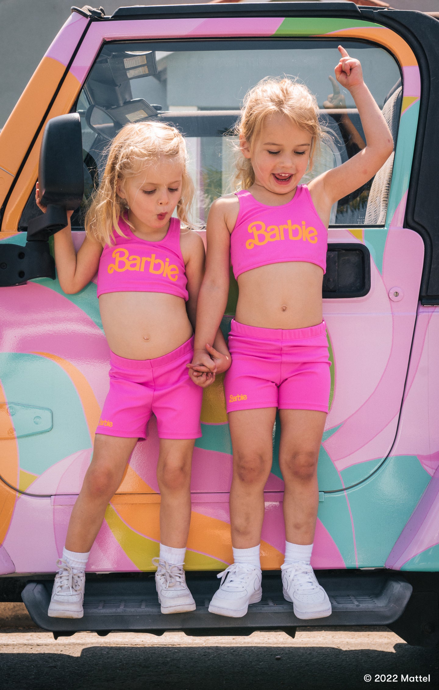 Girls' Pink Workout Shorts - Malibu Biker Style