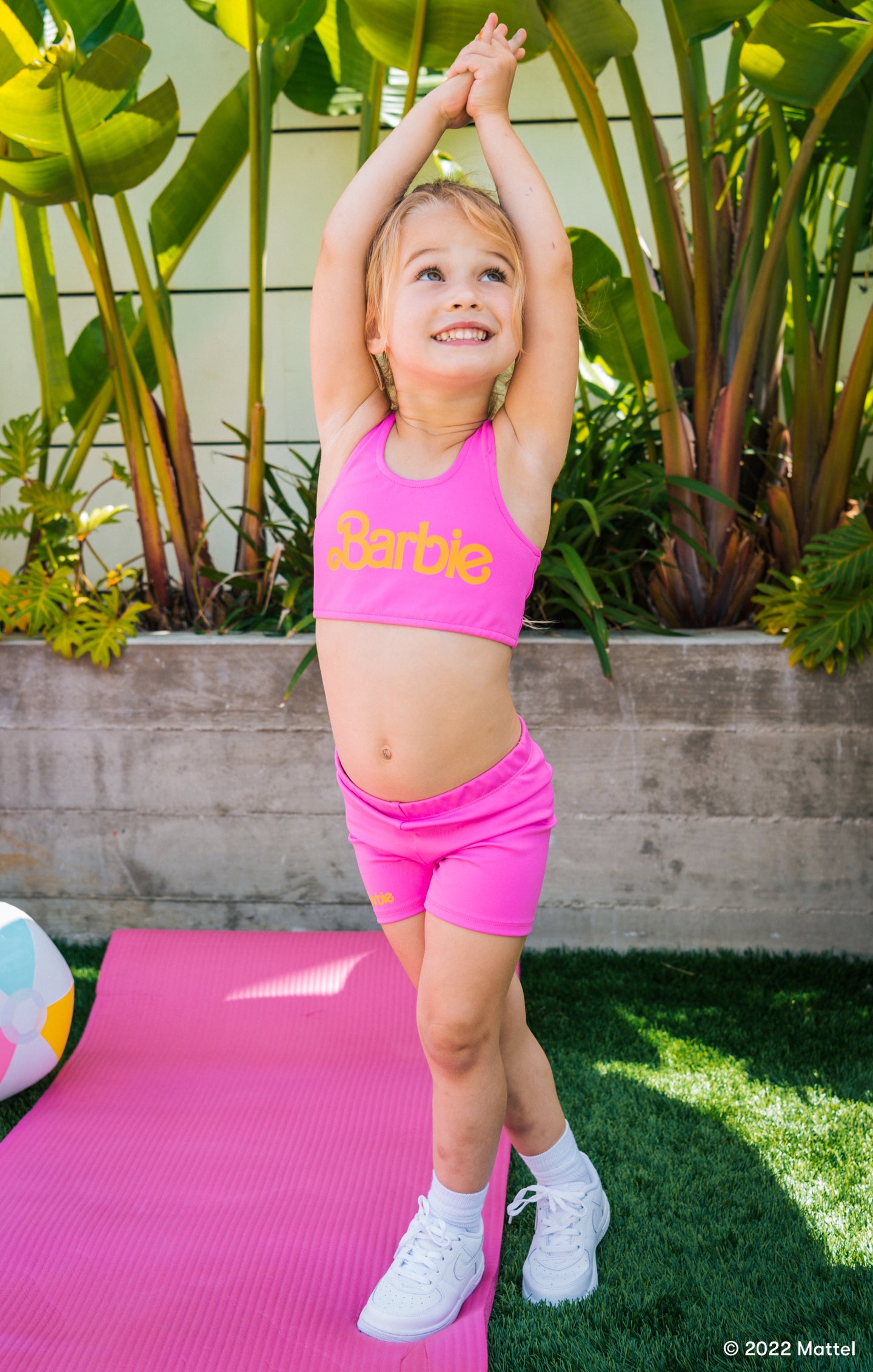 Barbie Kids' Workout Top - Malibu Pink Sport Shirt