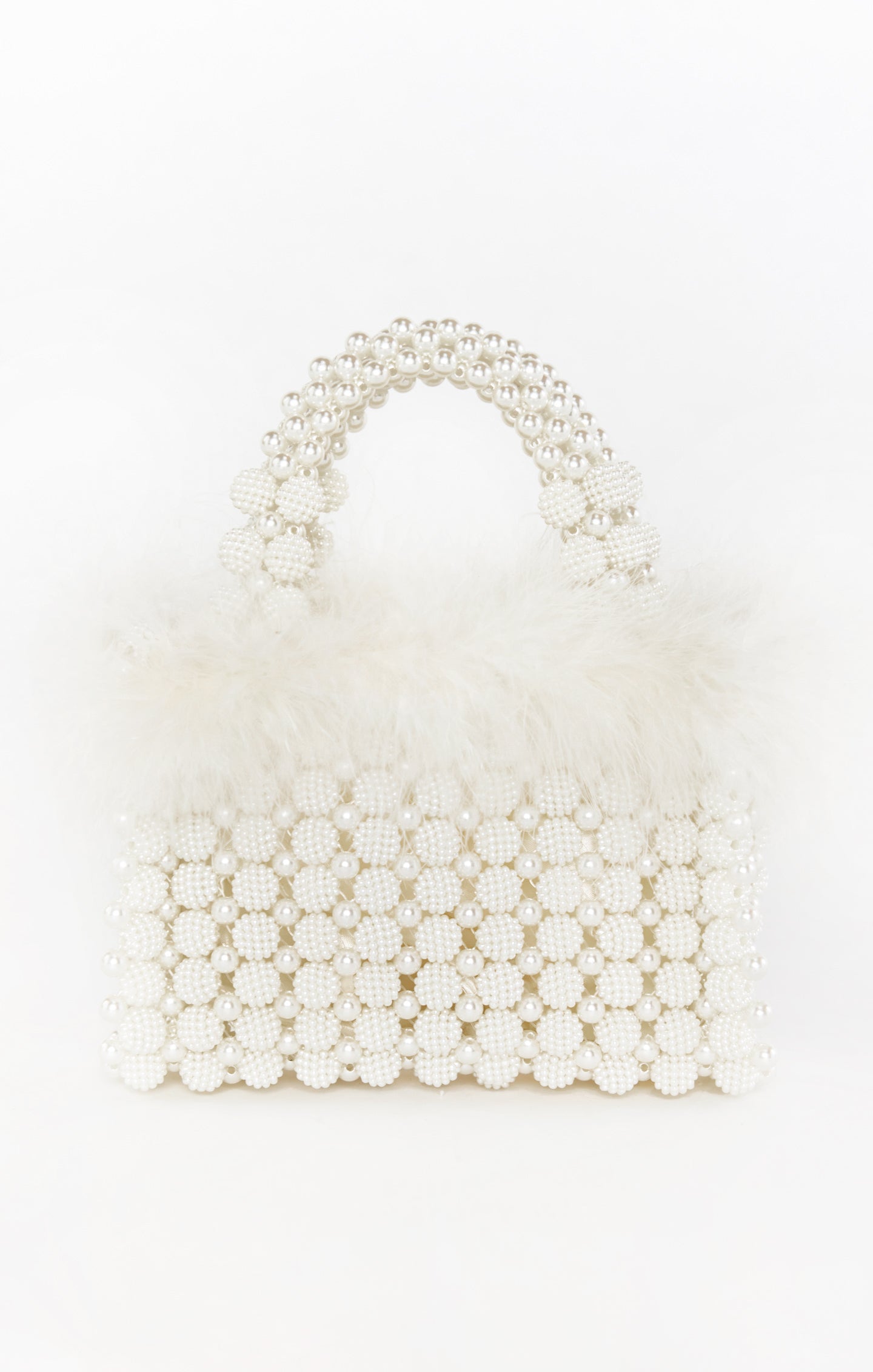 Ivory Beaded Wedding Clutch - I Do Bag