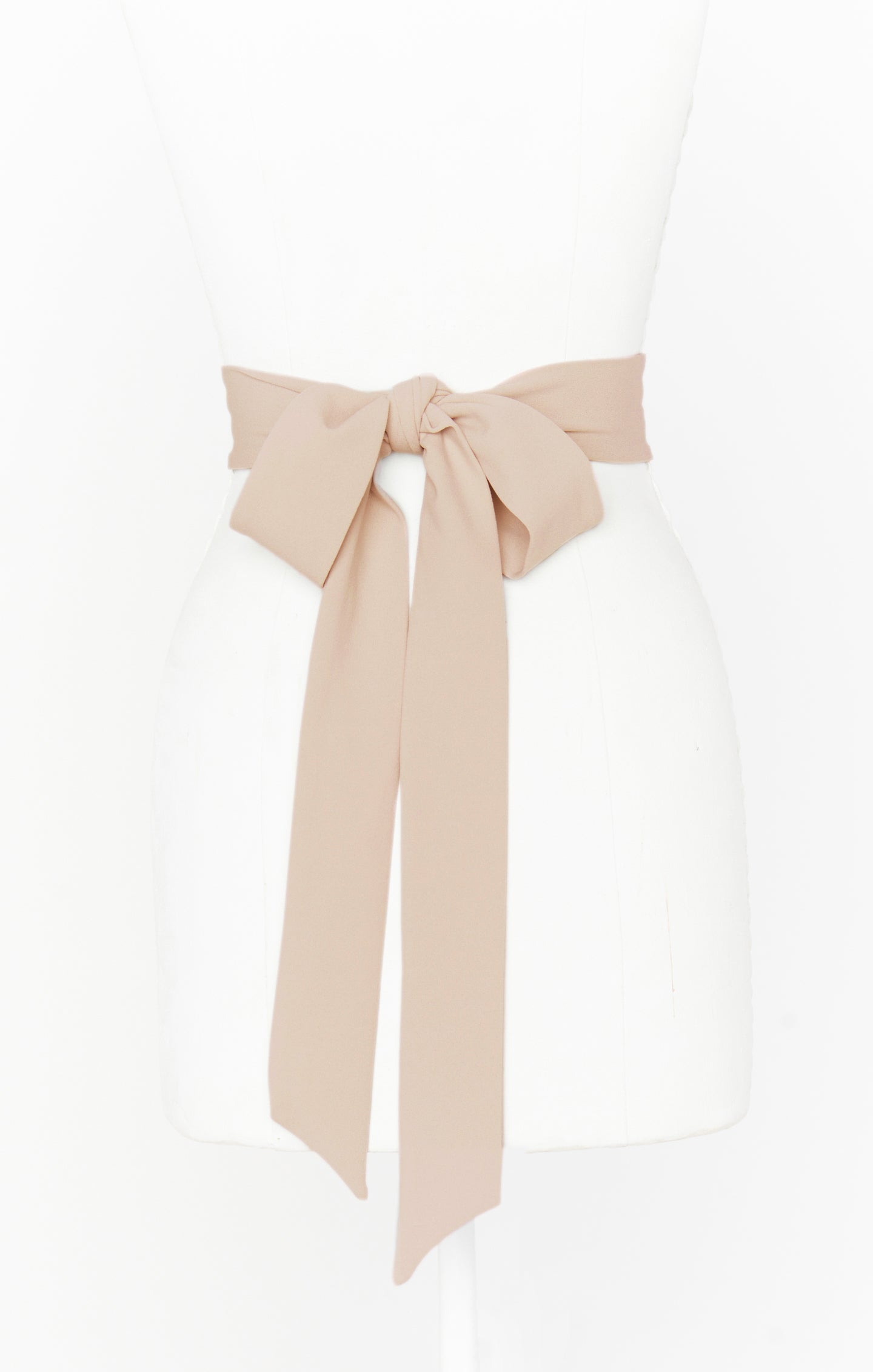 Champagne Bridesmaid Sash - Stretch Satin Wedding Accessory