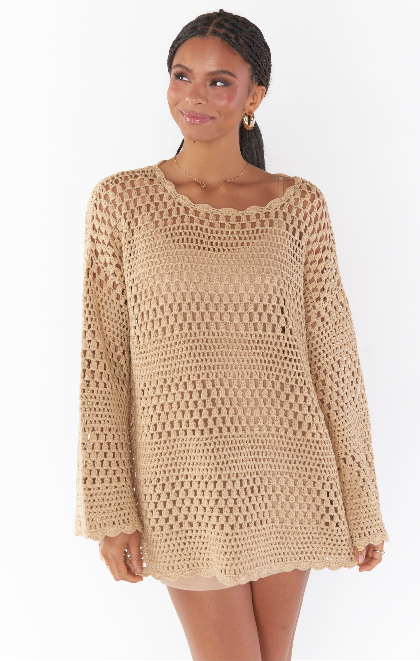 Commando Classic Beige Mini Cami Slip for Layering