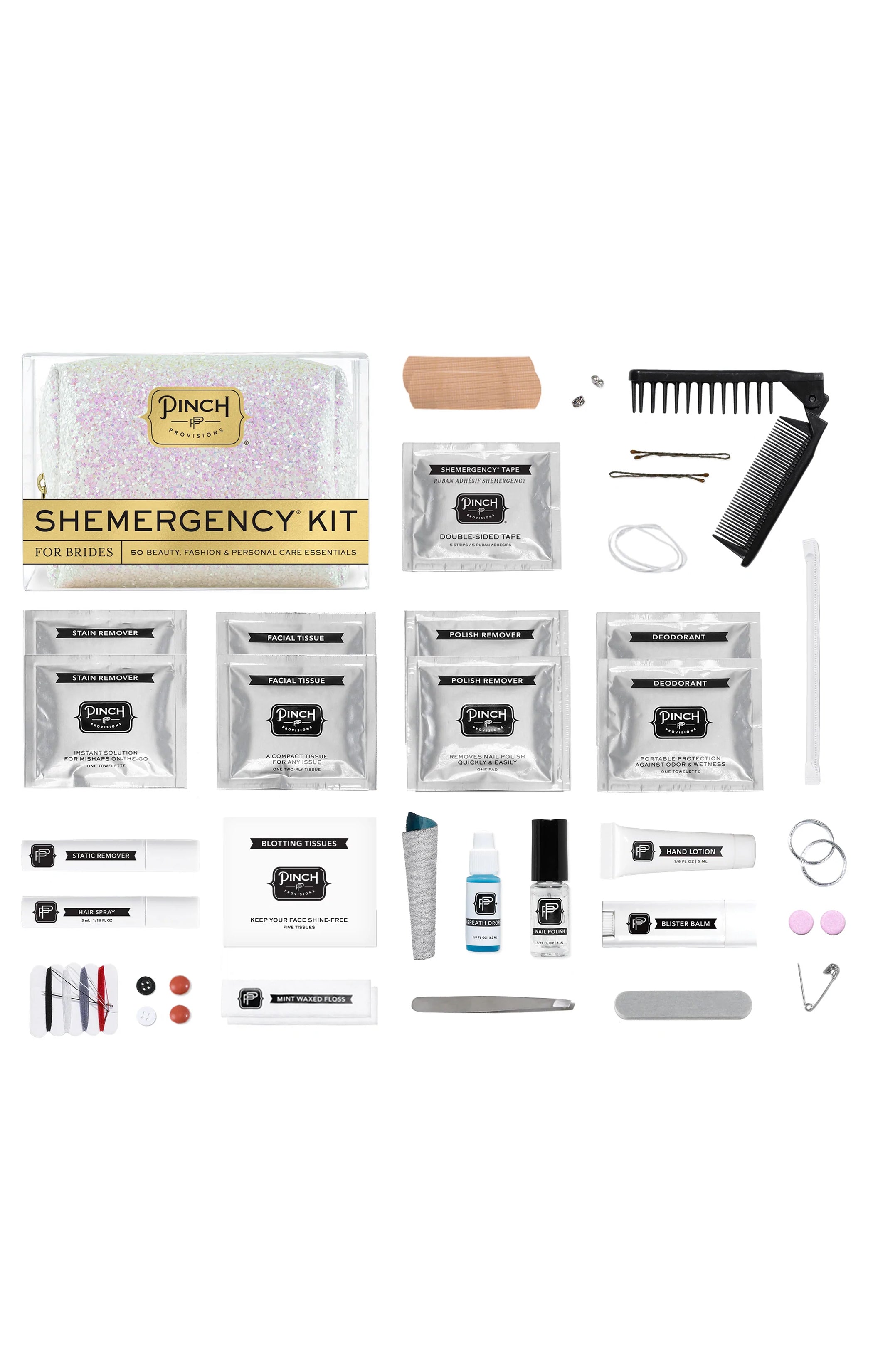 Pinch Provisions Bridal Emergency Kit with 50 Essentials - Iridescent