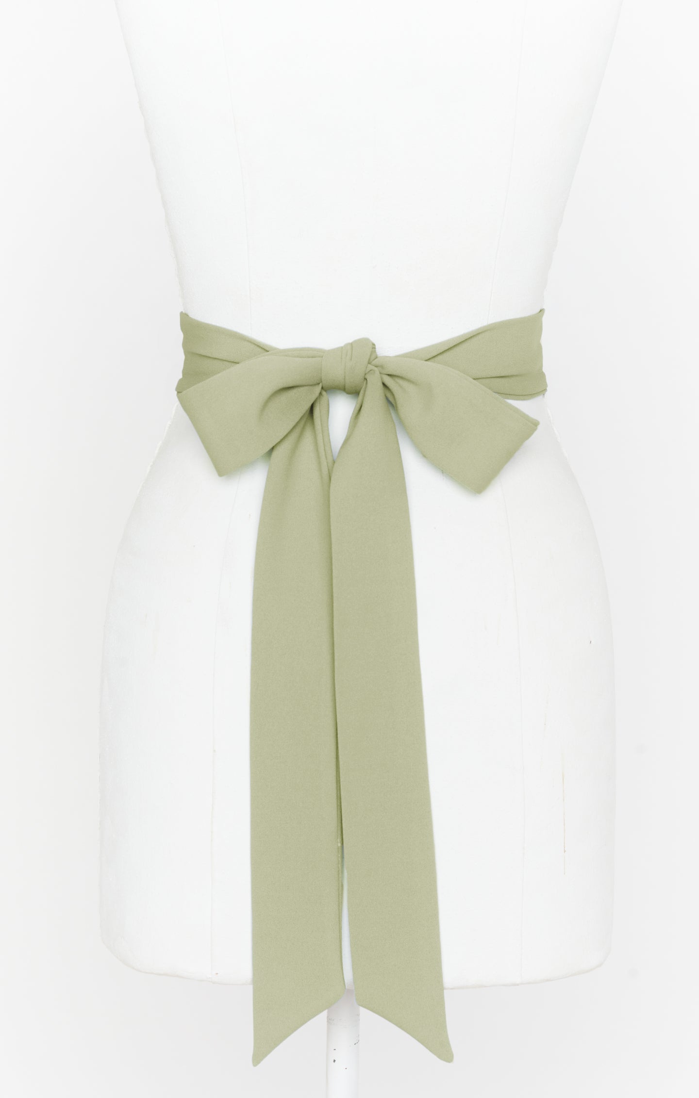 Moss Green Bridesmaid Sash - Stretch Fabric for Weddings