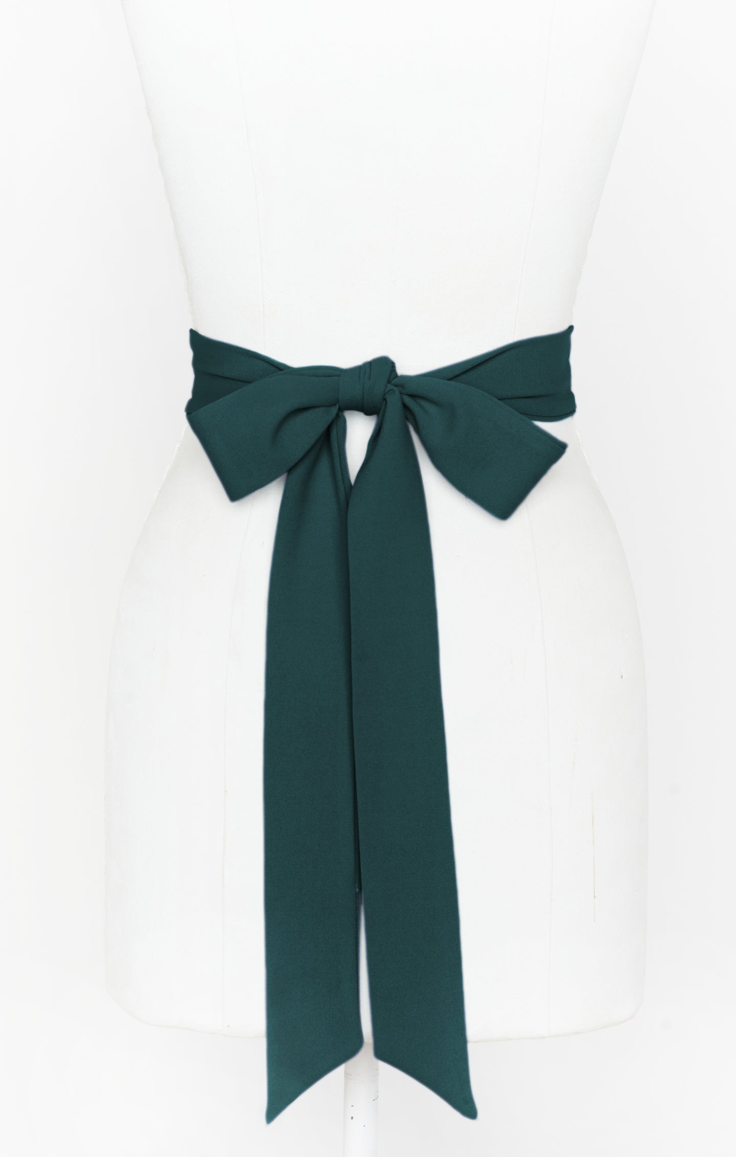 Emerald Green Bridesmaid Sash - Stretch Satin Accessory
