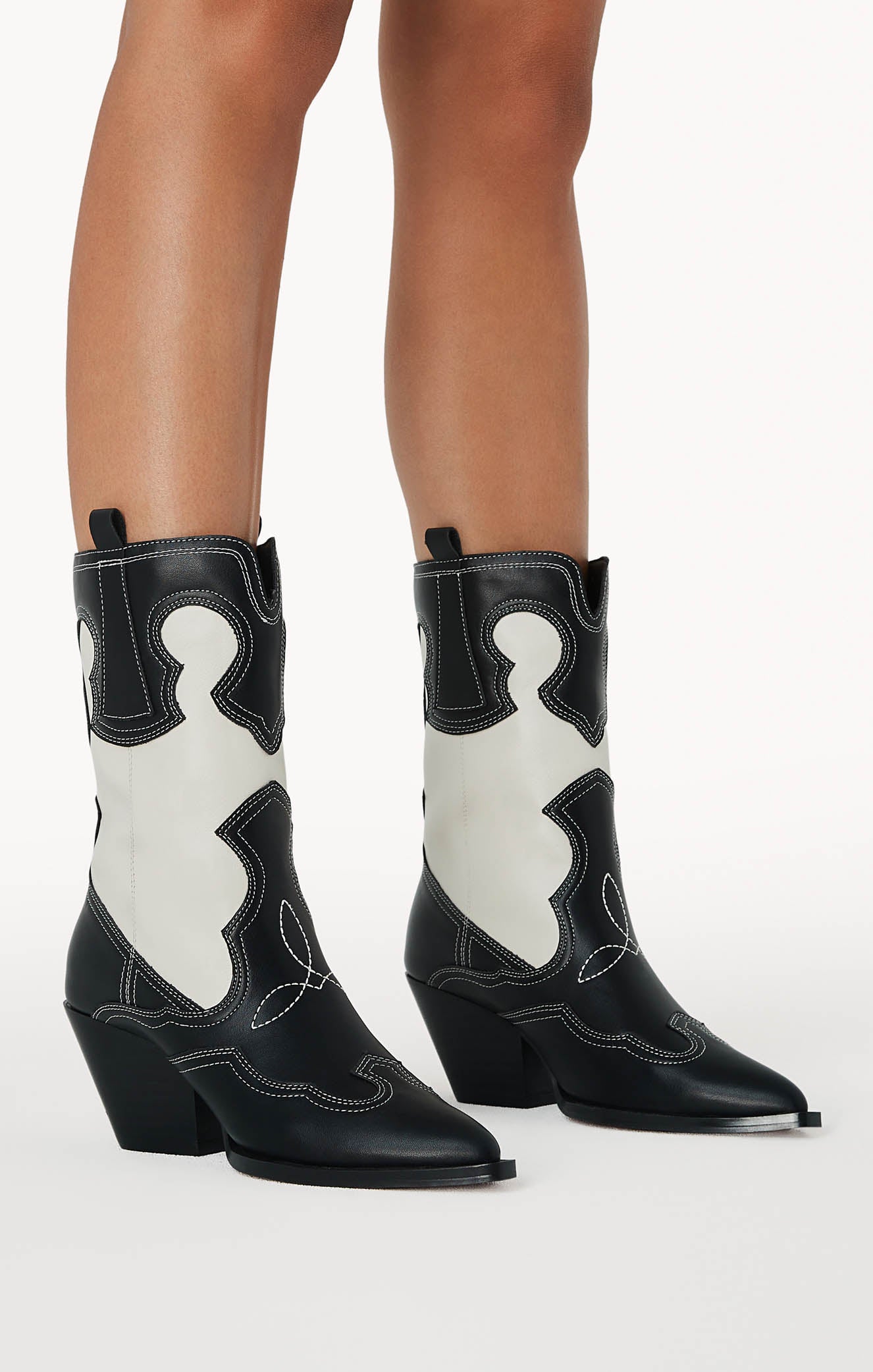 Billini Adriel Black Western Boots with Cut-Outs for Festivals