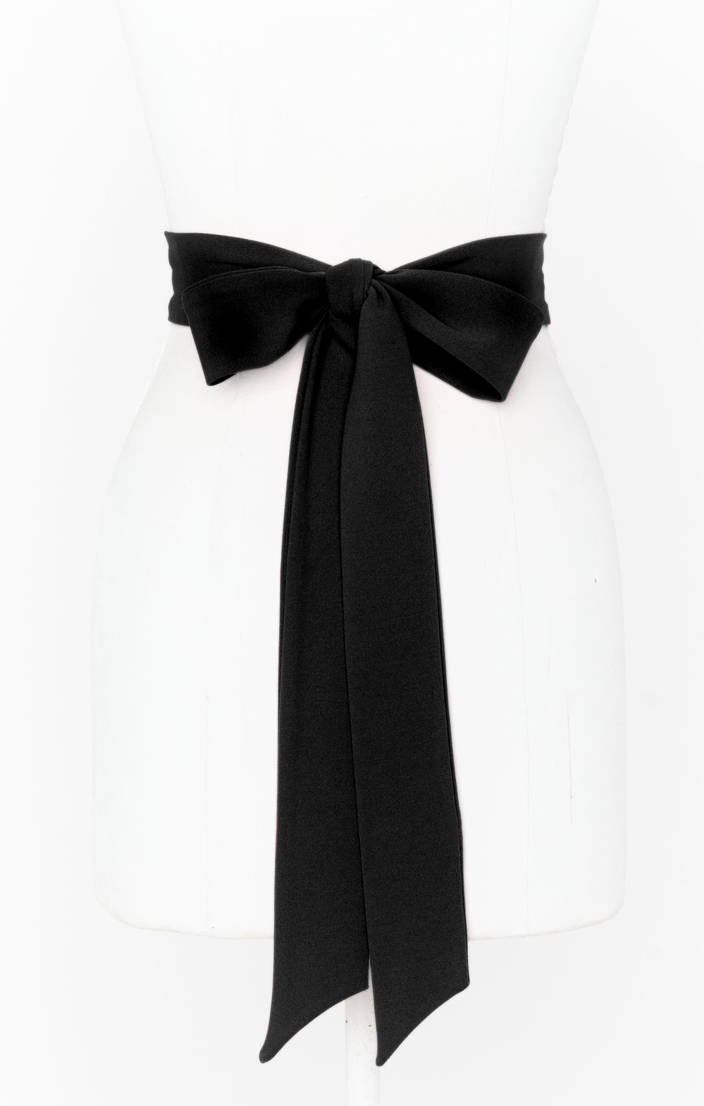 Black Stretch Bridesmaid Sash for Wedding Attire