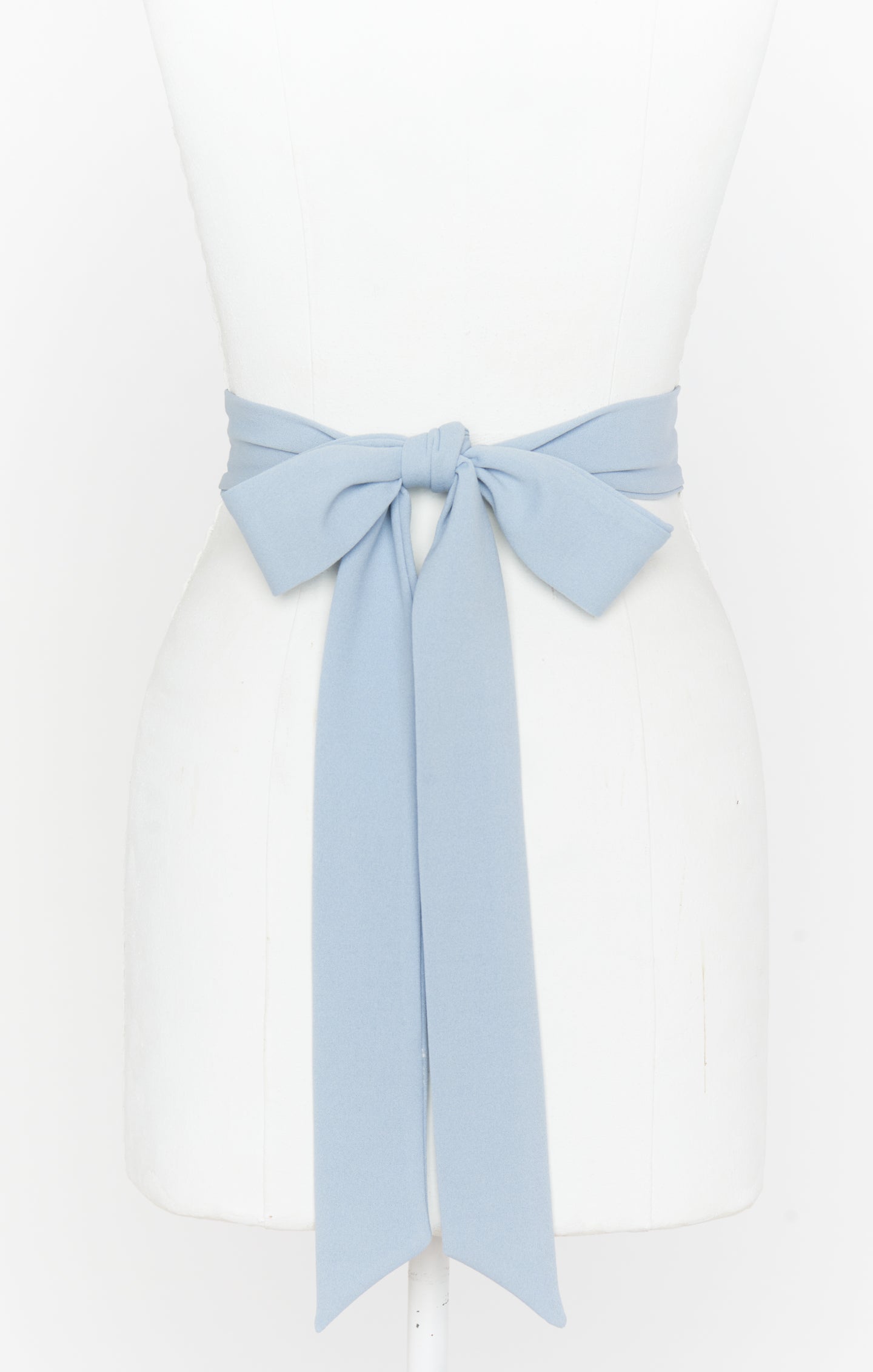 Steel Blue Bridesmaid Sash - Stretch Elegance for Weddings