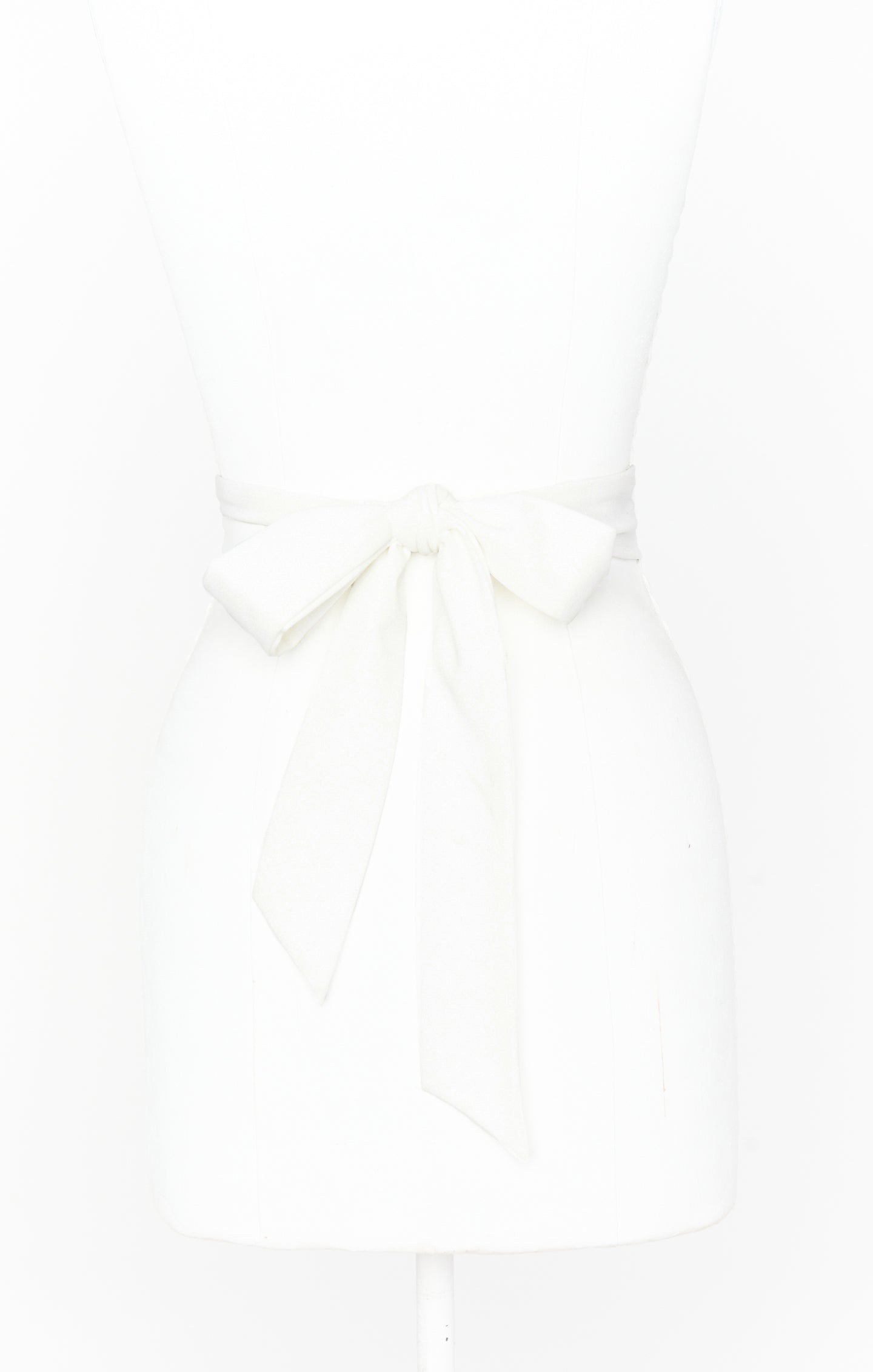 Bridesmaid Sash - White Stretch Wedding Accessory
