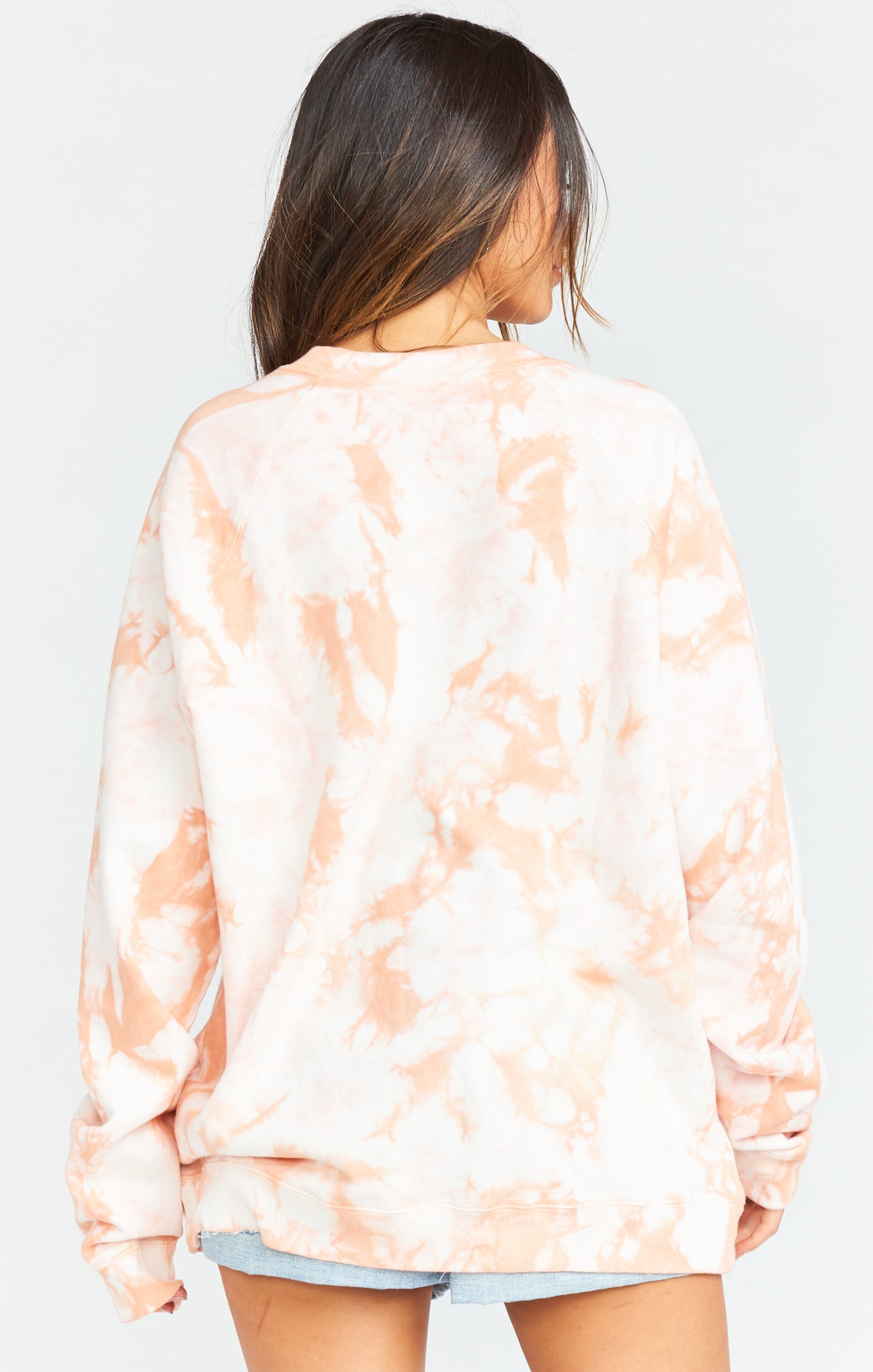 Simon Pullover Sweater - Creamsicle Tie Dye Relaxed Fit