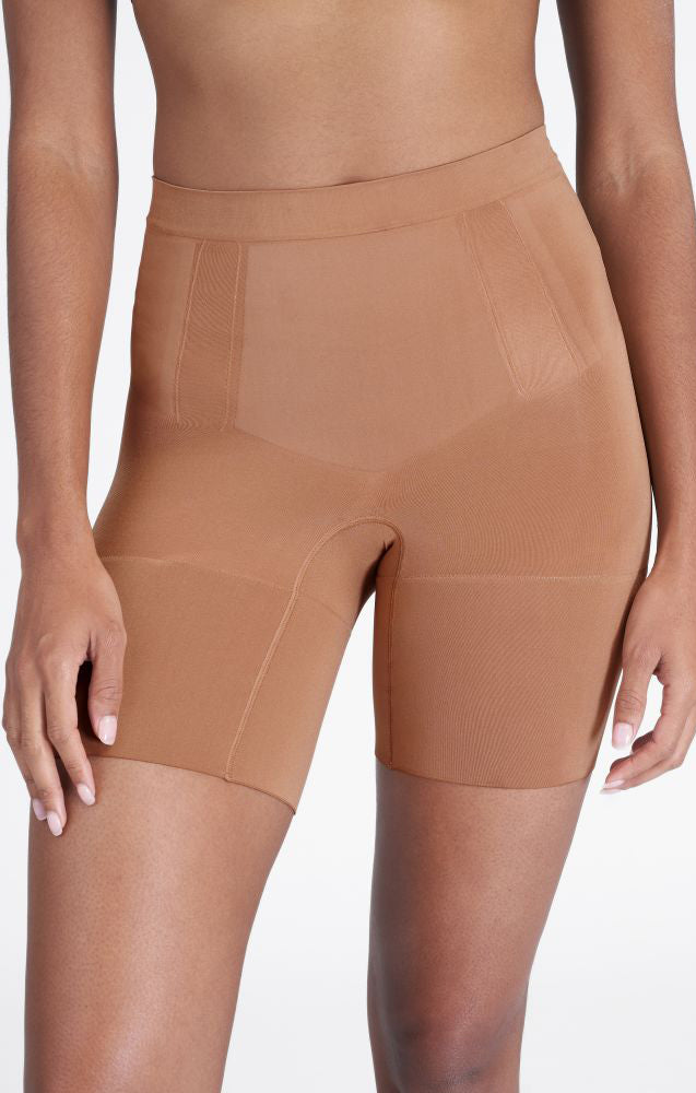 SPANX OnCore Mid-Thigh Sculpting Shorts - Naked 3.0