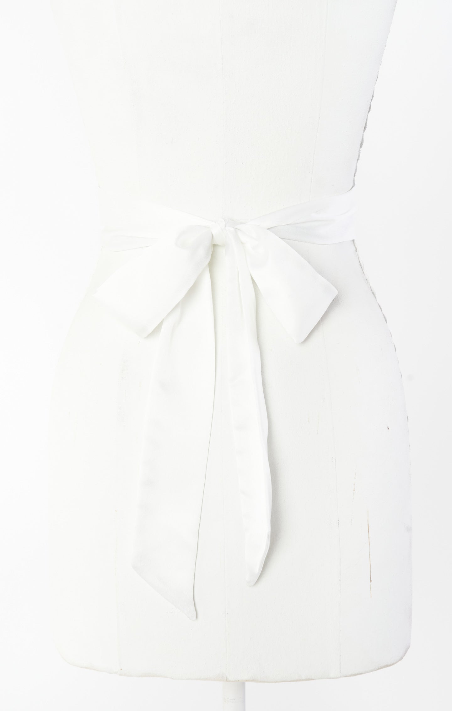Bridesmaid Sash - Ivory Luxe Satin for Wedding Party