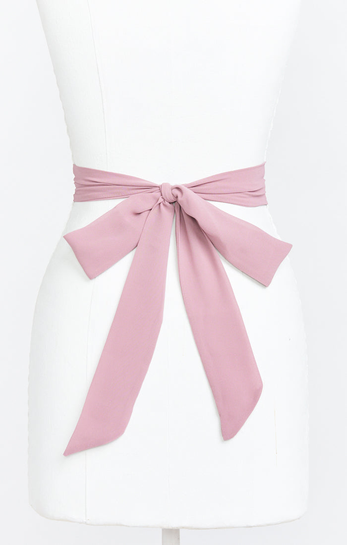 Antique Rose Chiffon Bridesmaid Sash - Regular & Long Lengths