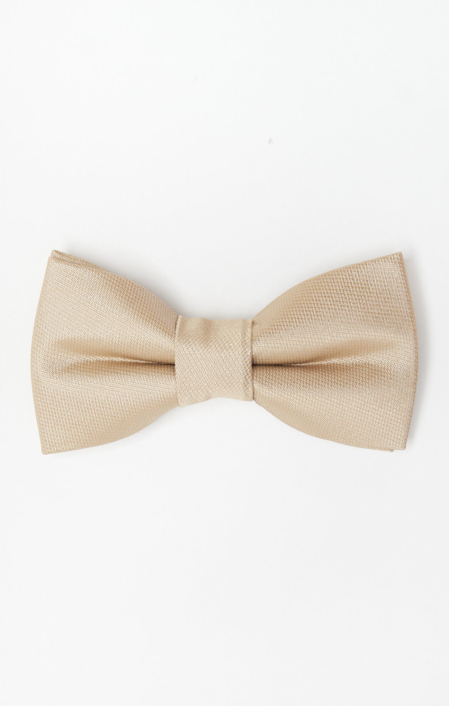 Kids Clip-On Bow Tie - Champagne Solid for Boys