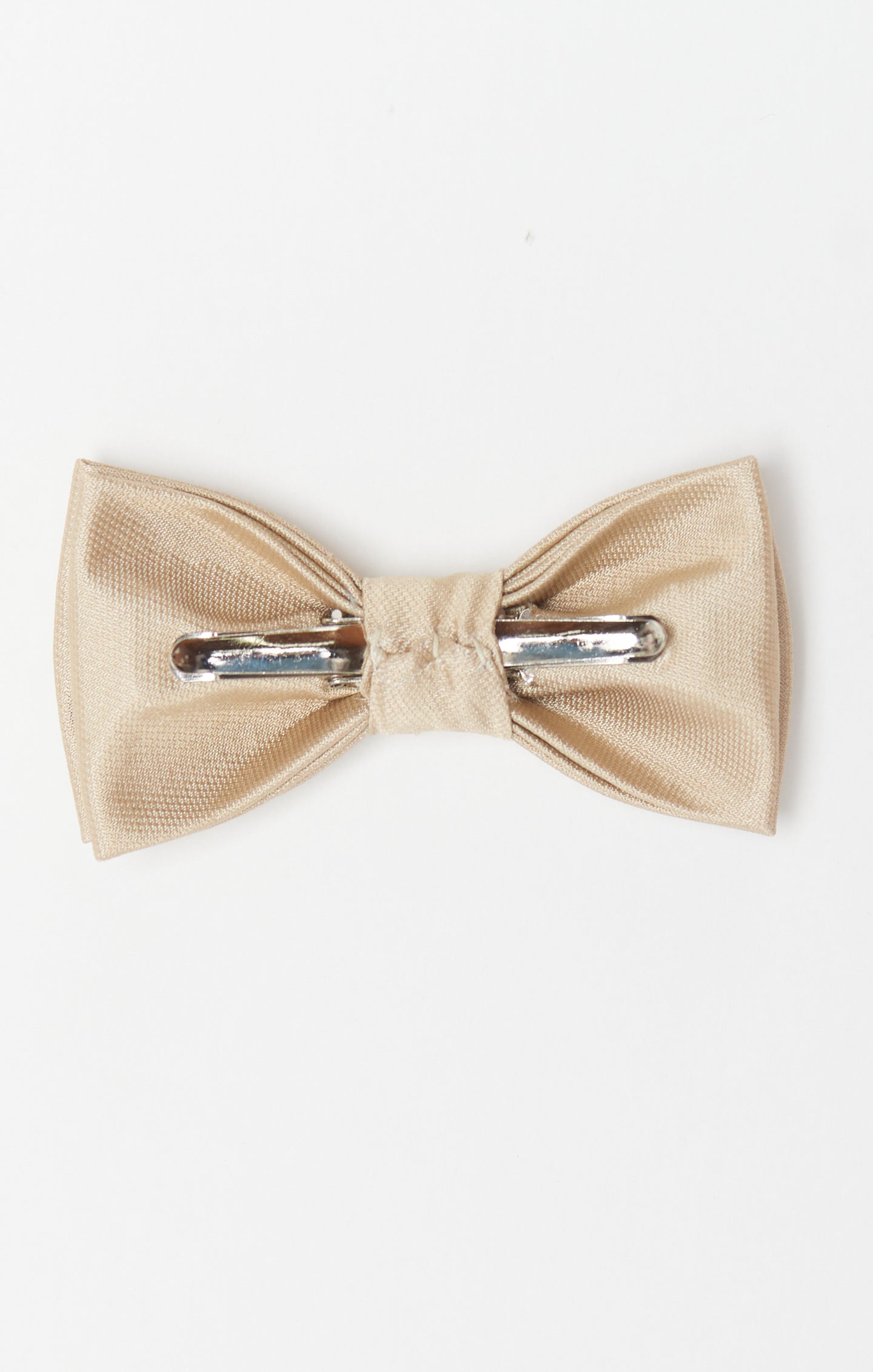 Kids Clip-On Bow Tie - Champagne Solid for Boys