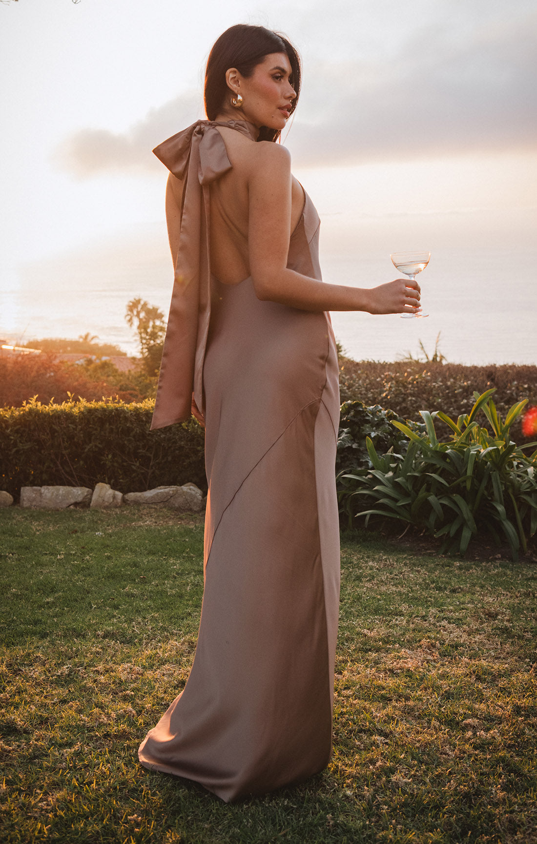 Lisa Maxi Dress - Halter Neck Mermaid Bridesmaid Gown