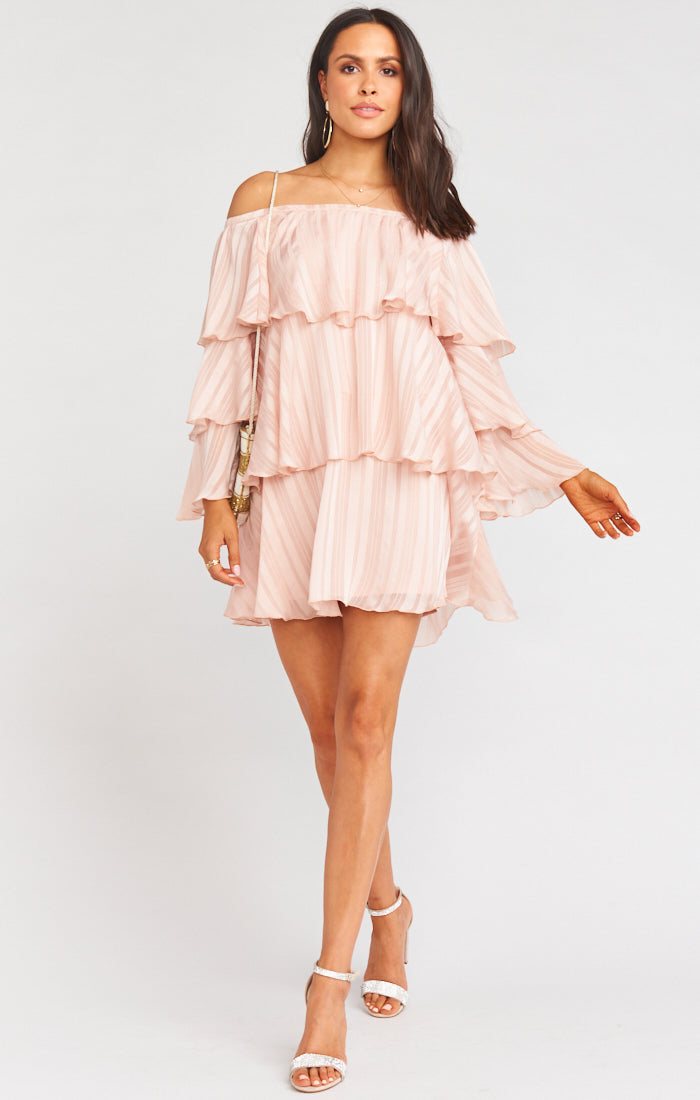 Chicka Chicka Long Sleeve Flowy Dress for Events