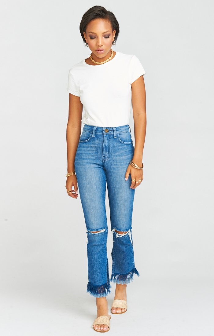 Brooklyn High Waist Jeans for Women - Slim Fit Denim Pants