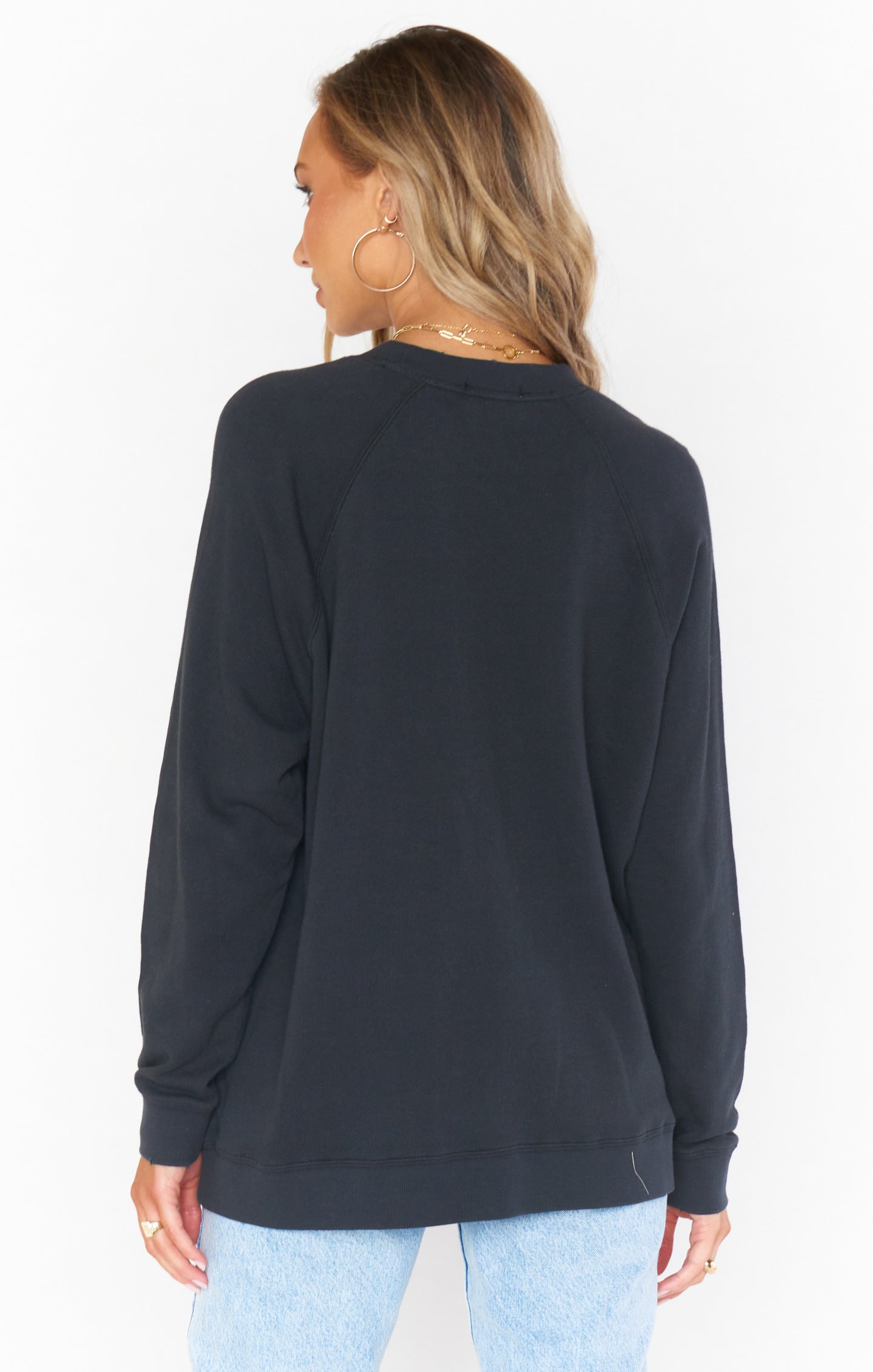Simon Dancing Tiger Graphic Pullover Sweatshirt - Relaxed Fit Black