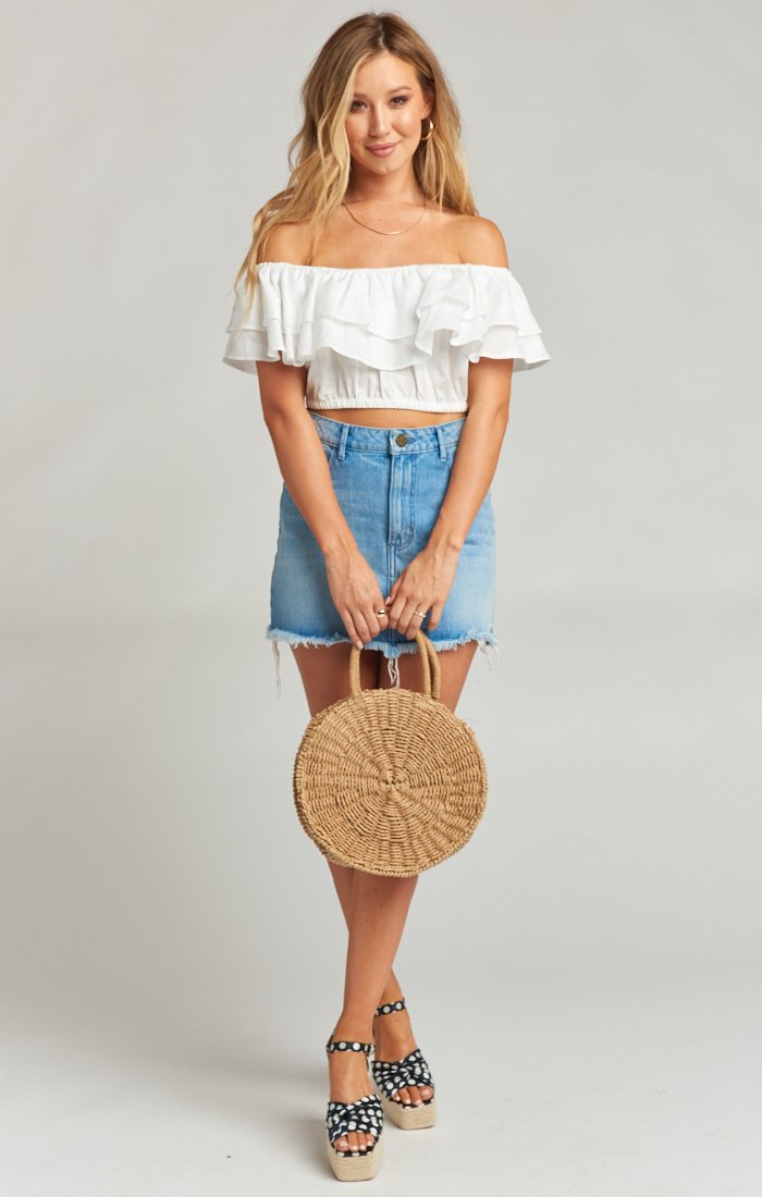 Kaya Wrap Crop Top - Adjustable Tie Front & Stylish Hybrid Design