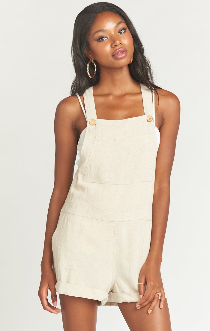 Women's Denim Beachside Overalls - Casual Summer Jumpsuit