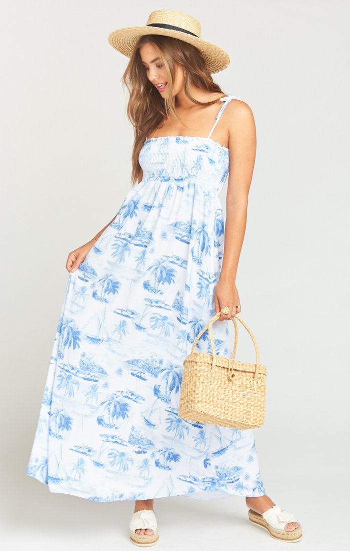 Linen Rayon Maggie Maxi Dress with Adjustable Straps – Made in USA