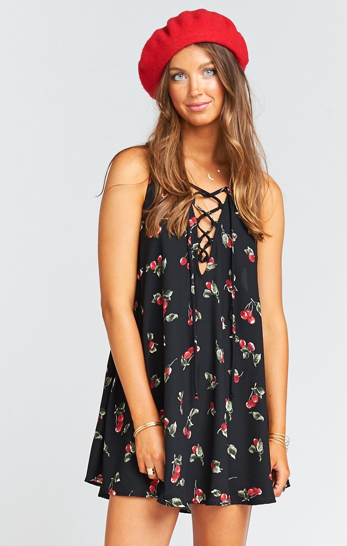 Rancho Mirage Lace-Up Tunic Dress for Women
