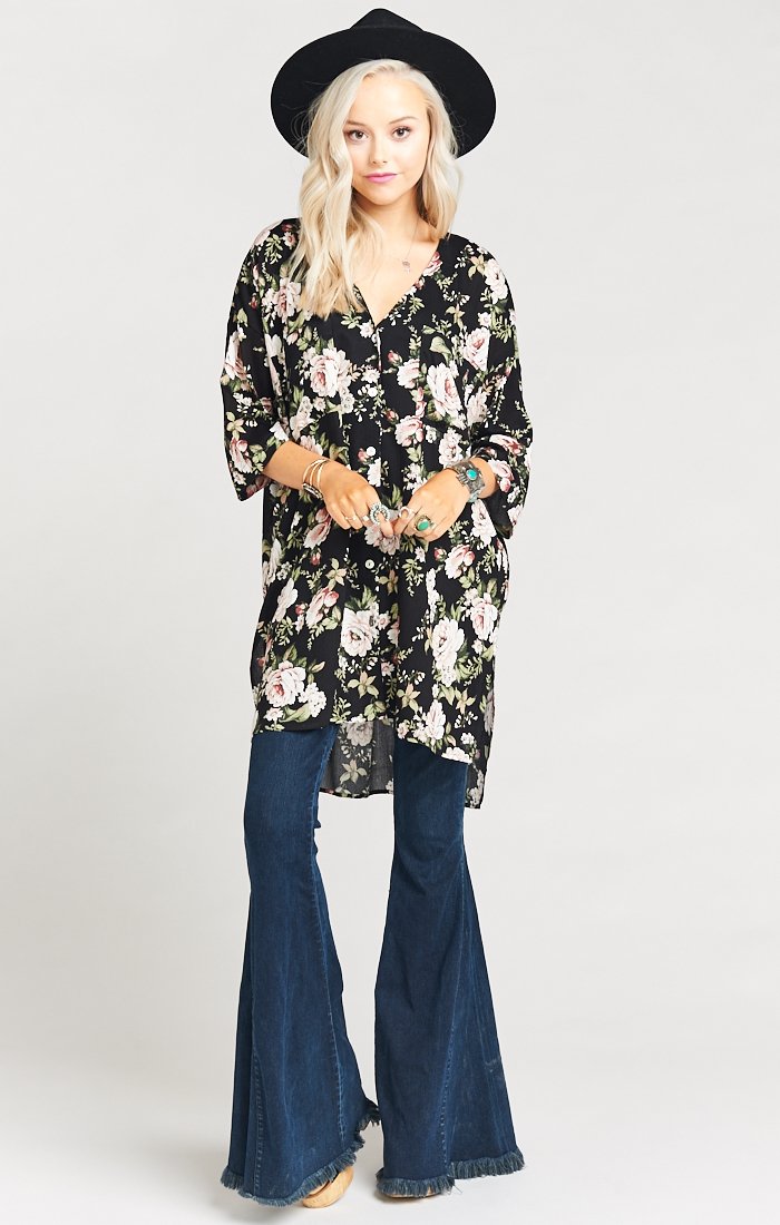 Artiste Tunic Top - 3/4 Sleeve Polyester Casual Shirt - Made in USA