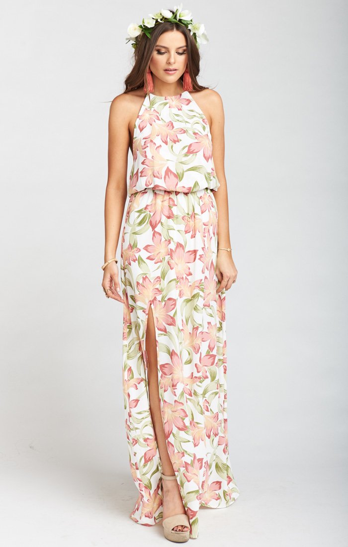 Heather Halter Neck Summer Dress