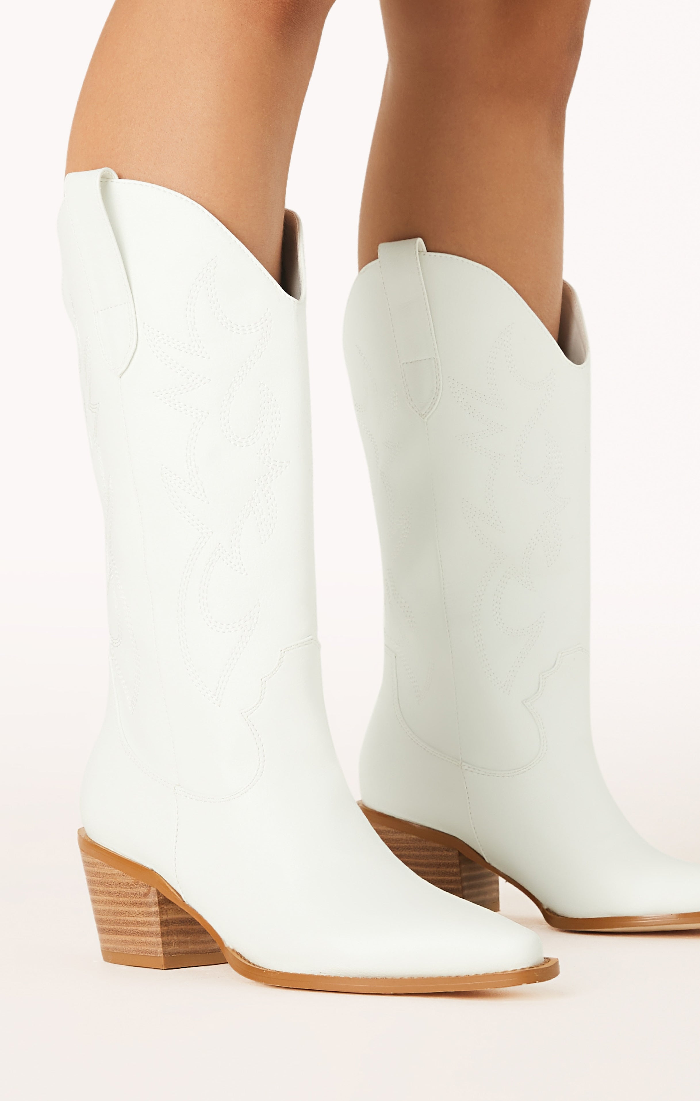 Billini Danaro White Cowboy Boots for Women | Western Festival Style