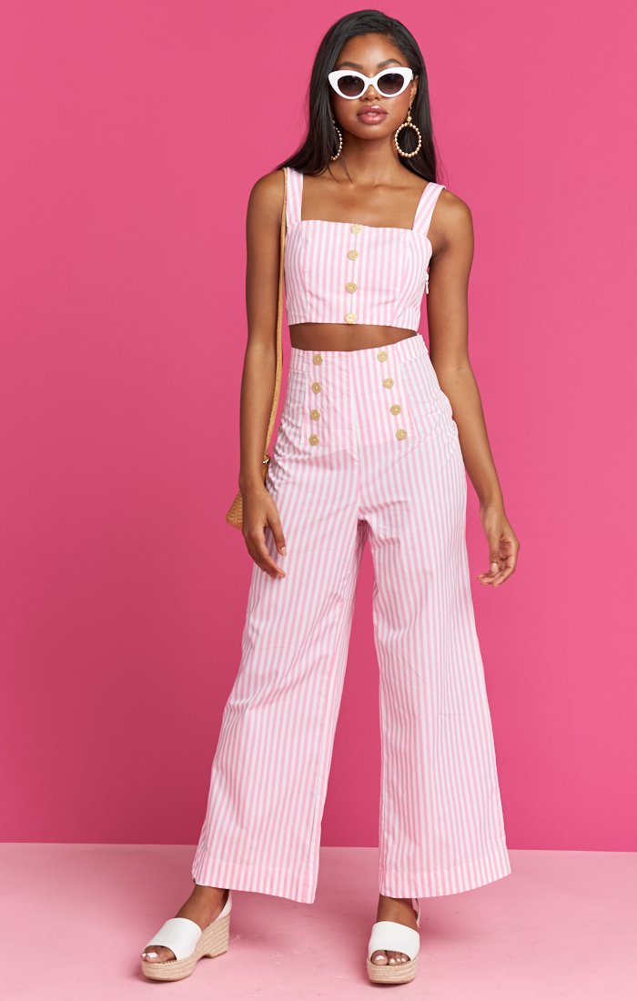 Stacie High Waisted Sailor Pants for Women - Stylish Trousers