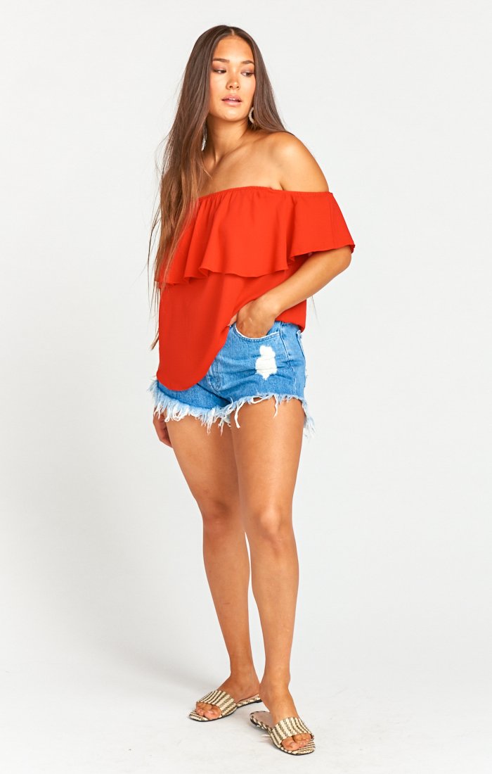 Women's Ruffle Blouse - Stylish Flowy Top for Casual Wear