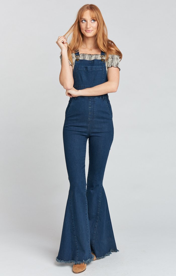 Berkeley Bell Cotton Overalls with Adjustable Straps & Pockets