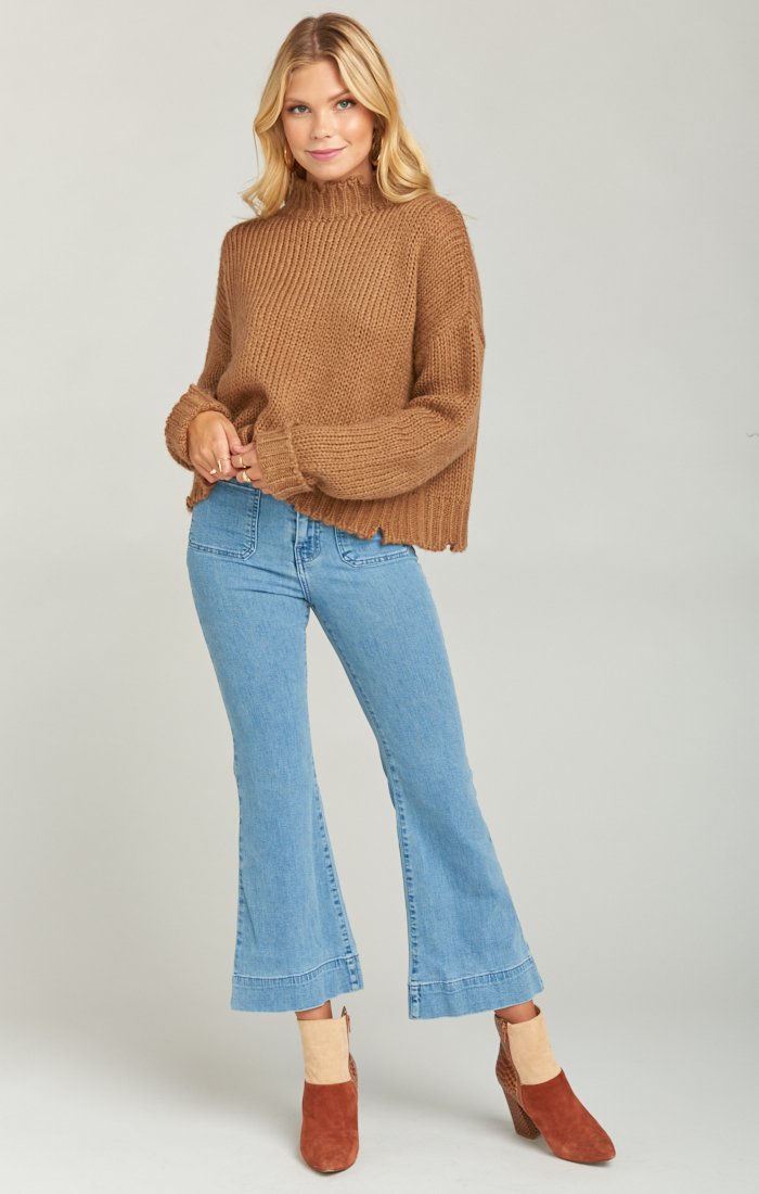 Farrah Cropped Cotton Trousers with Pockets | Made in USA