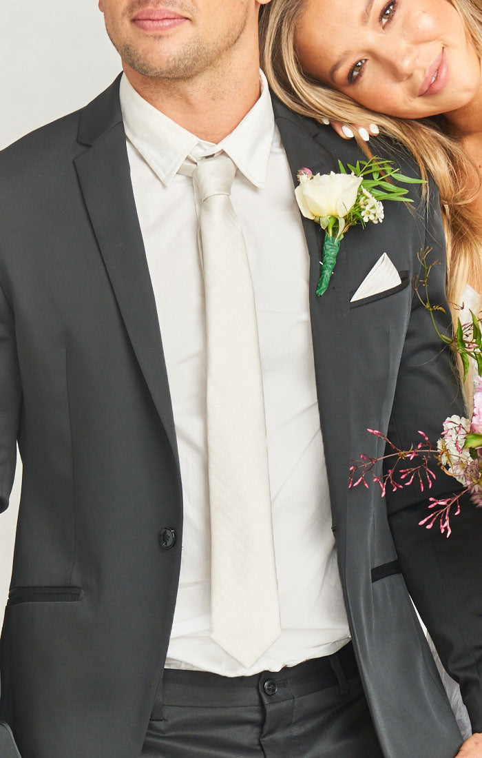 Nico Show Me The Ring Solid Color Neck Tie for Groomsmen