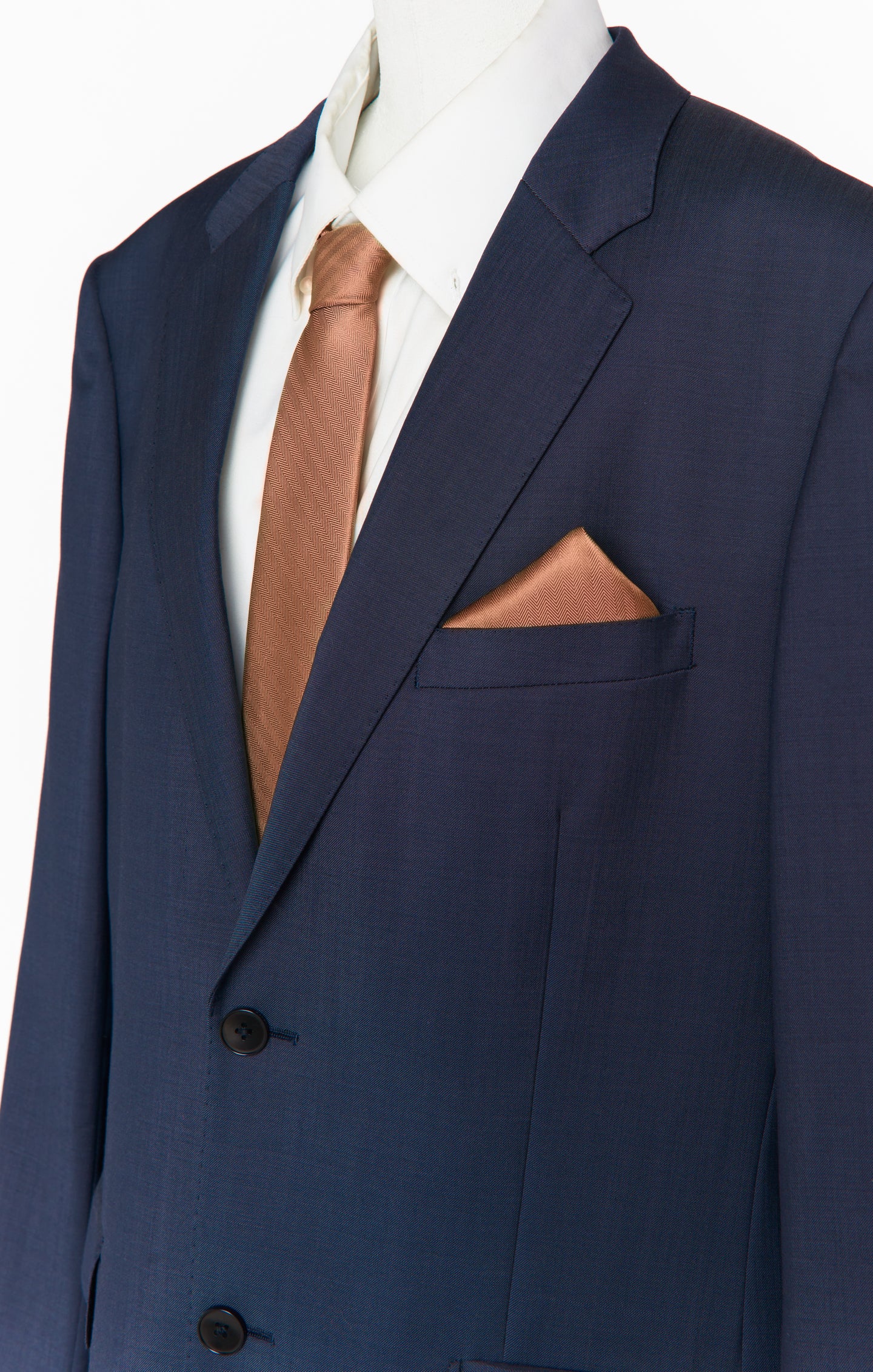 Nico Copper Solid Neck Tie for Groomsmen & Weddings