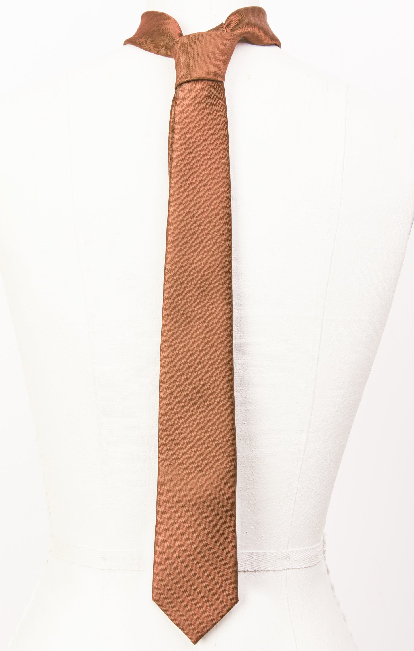 Nico Copper Solid Neck Tie for Groomsmen & Weddings