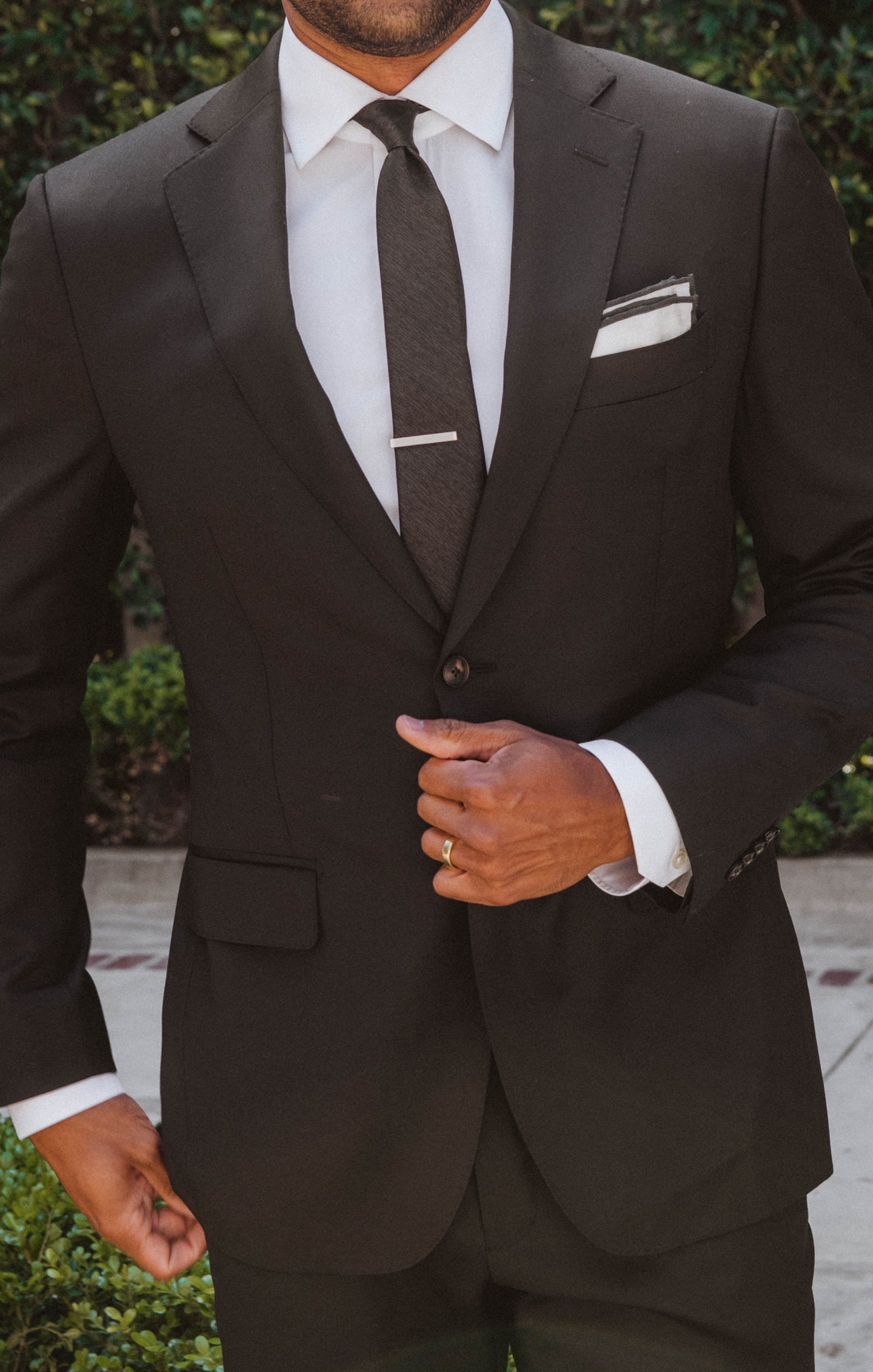 Nico Black Solid Neck Tie for Men - Wedding & Formal Wear