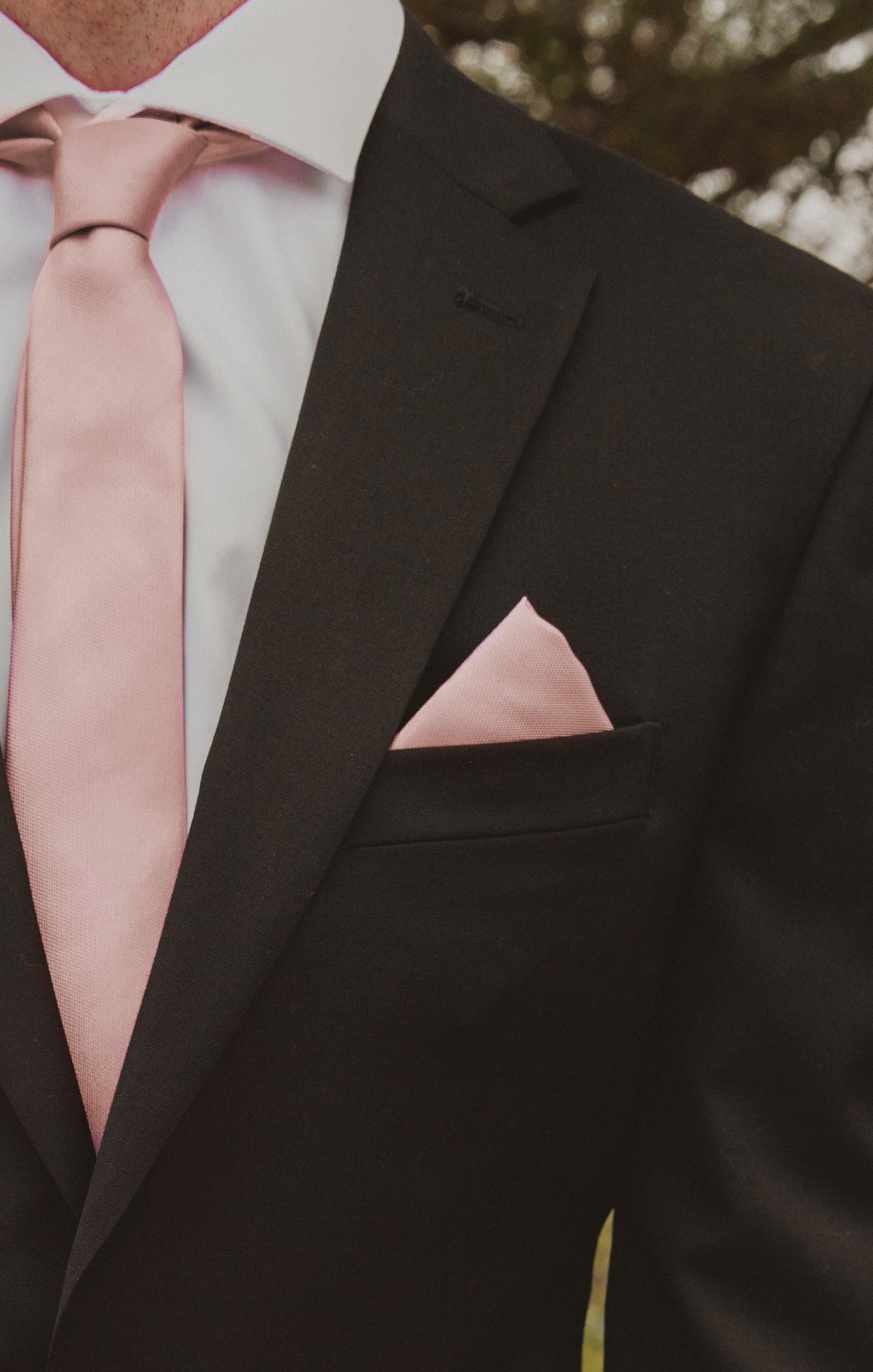 Rose Gold Sam Pocket Square for Weddings & Formal Events