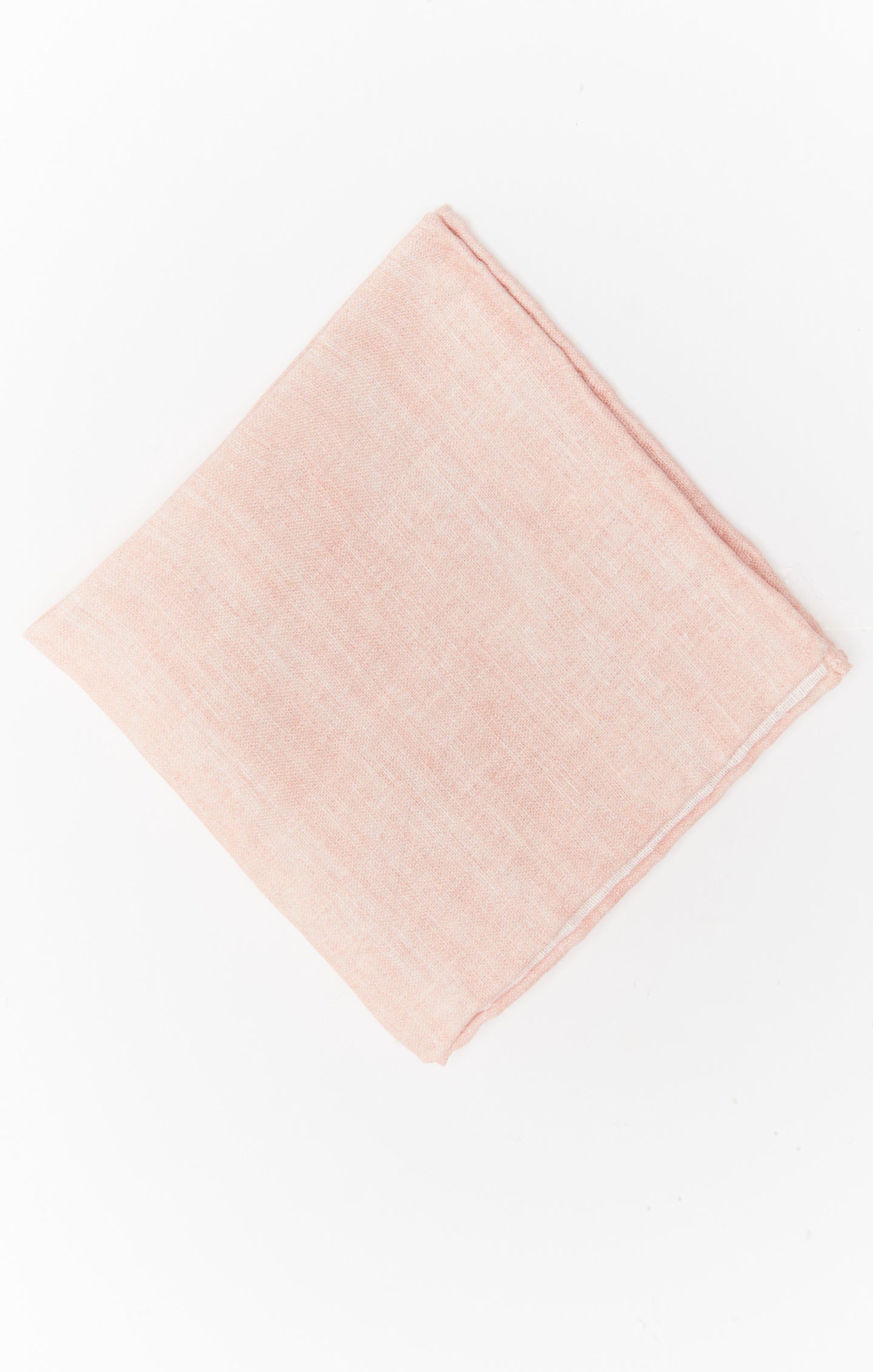 Dusty Blush Linen Pocket Square – Sam Handkerchief for Weddings