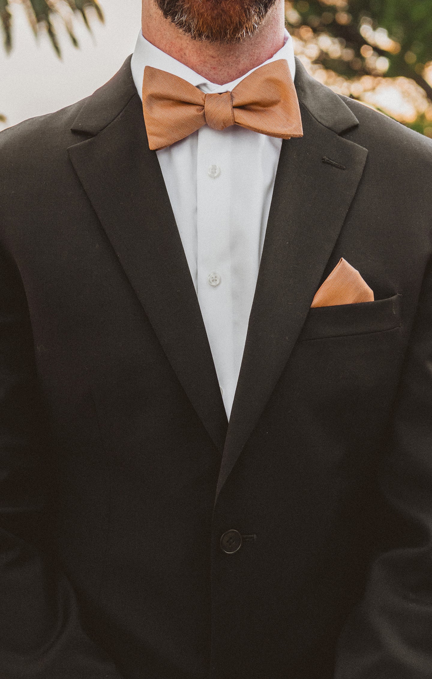 Men's Copper Josh Bow Tie for Weddings & Formal Events