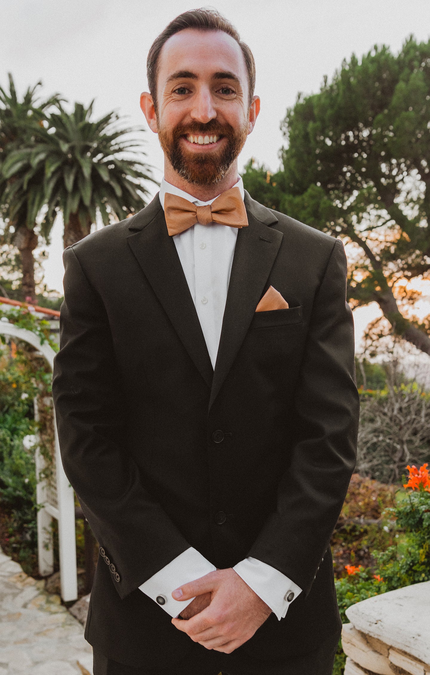 Men's Copper Josh Bow Tie for Weddings & Formal Events