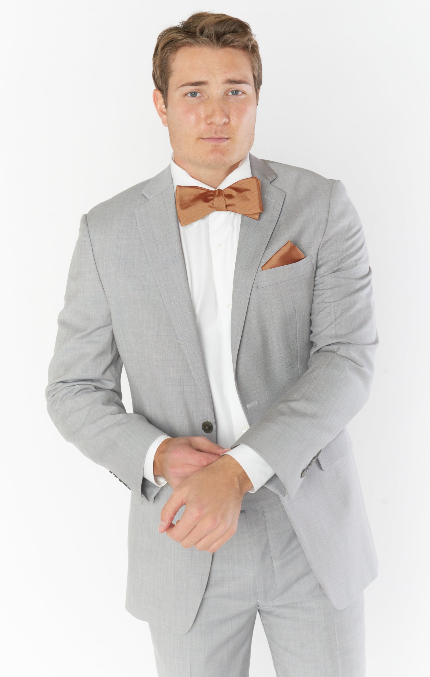 Men's Copper Josh Bow Tie for Weddings & Formal Events
