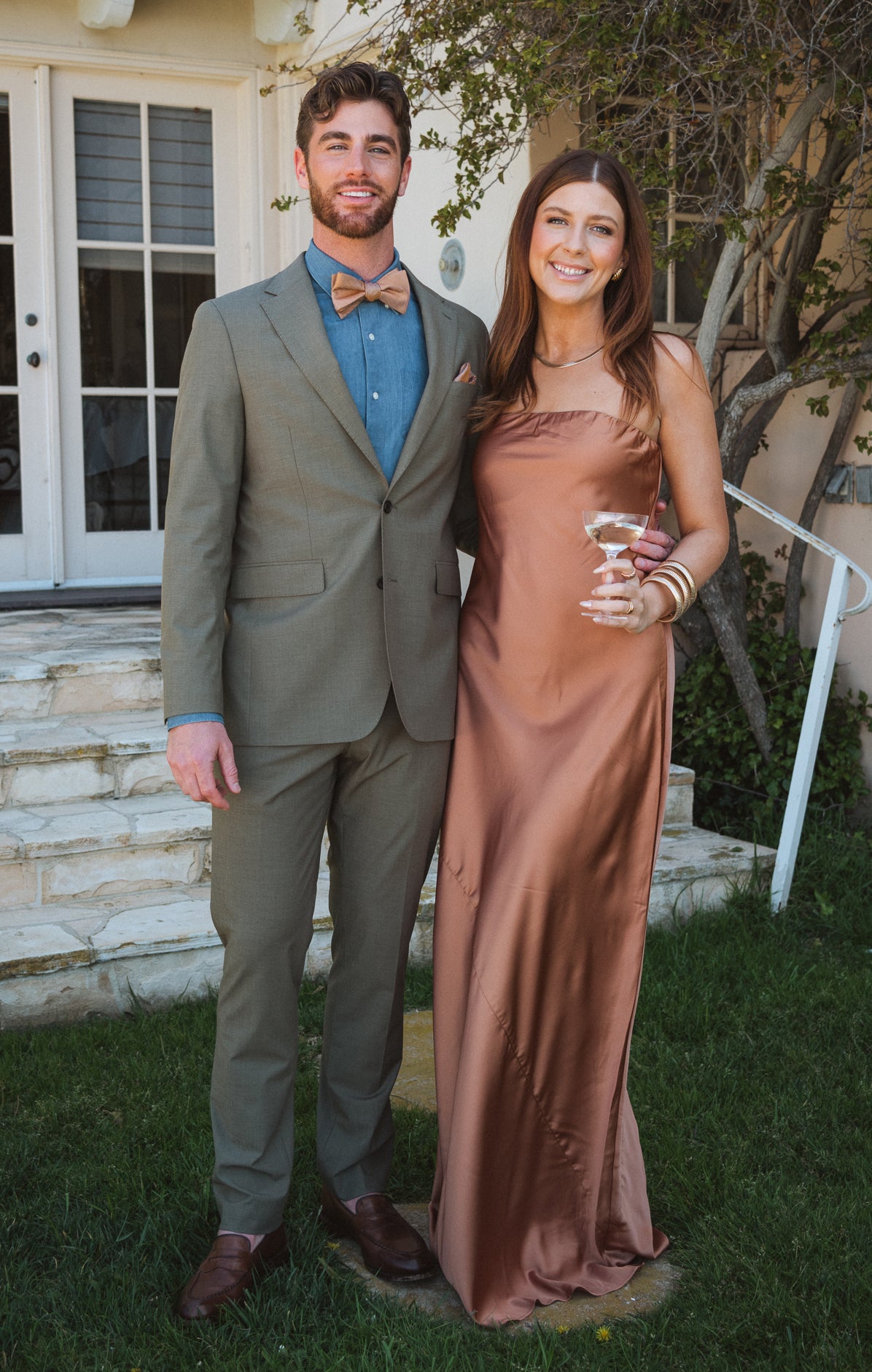 Men's Copper Josh Bow Tie for Weddings & Formal Events
