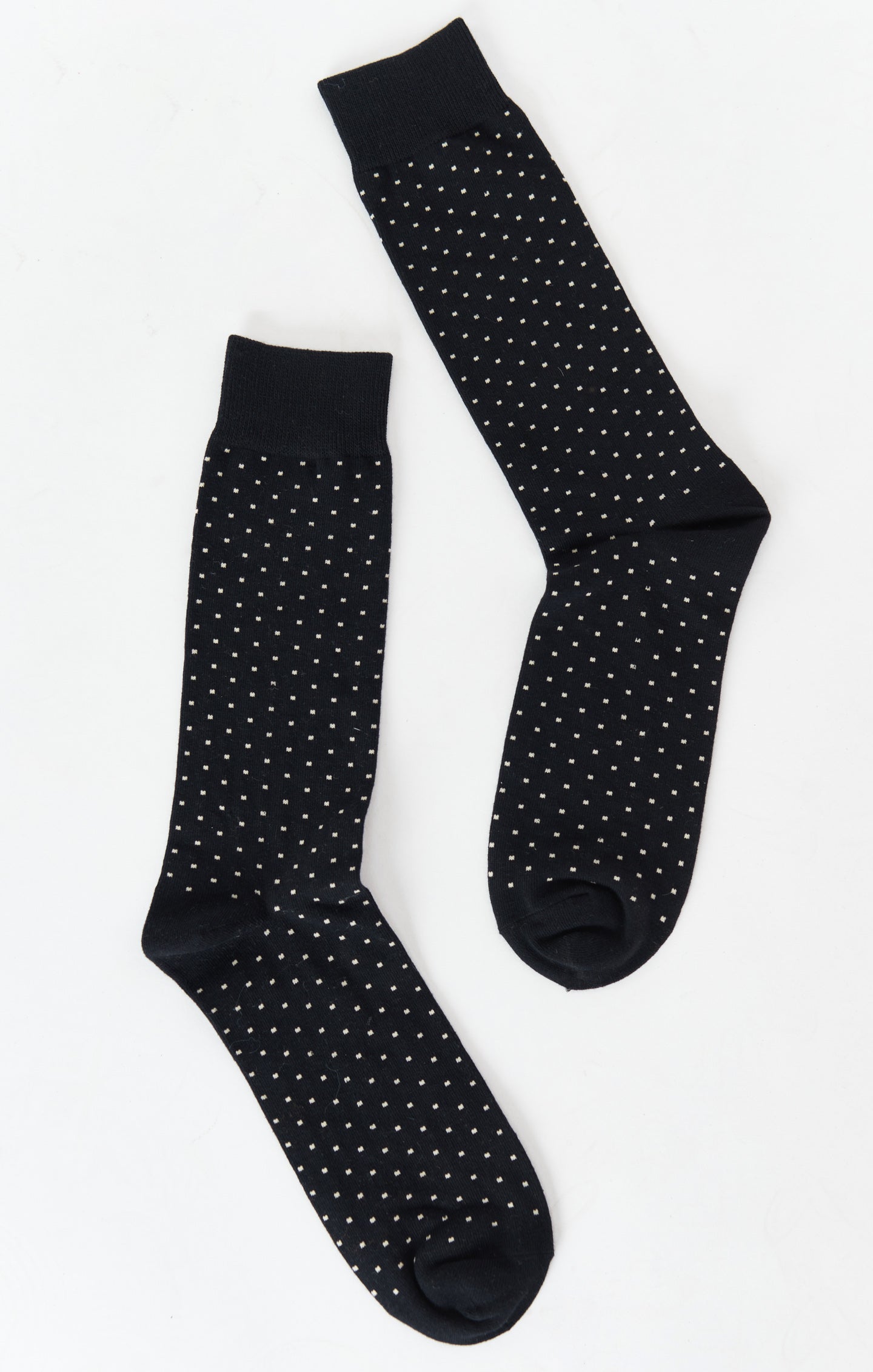 Owen Black Dot Dress Socks for Groomsmen & Weddings