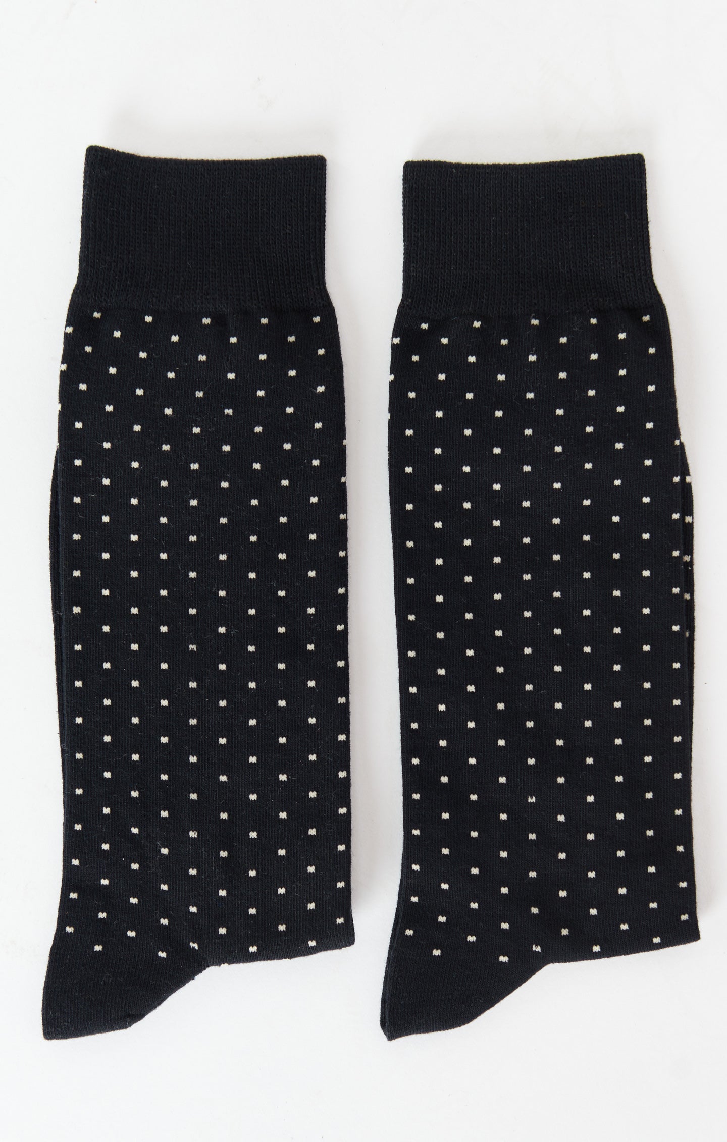 Owen Black Dot Dress Socks for Groomsmen & Weddings
